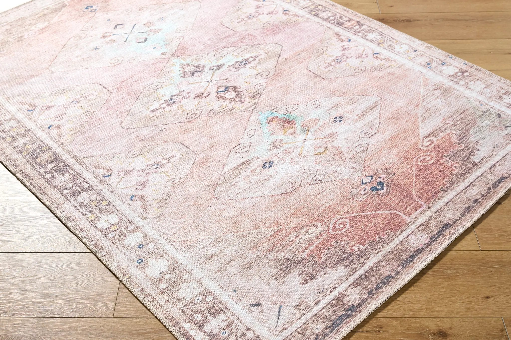 Amelie AML-2402 Dusty-Pink Area Rug by LIVABLISS
