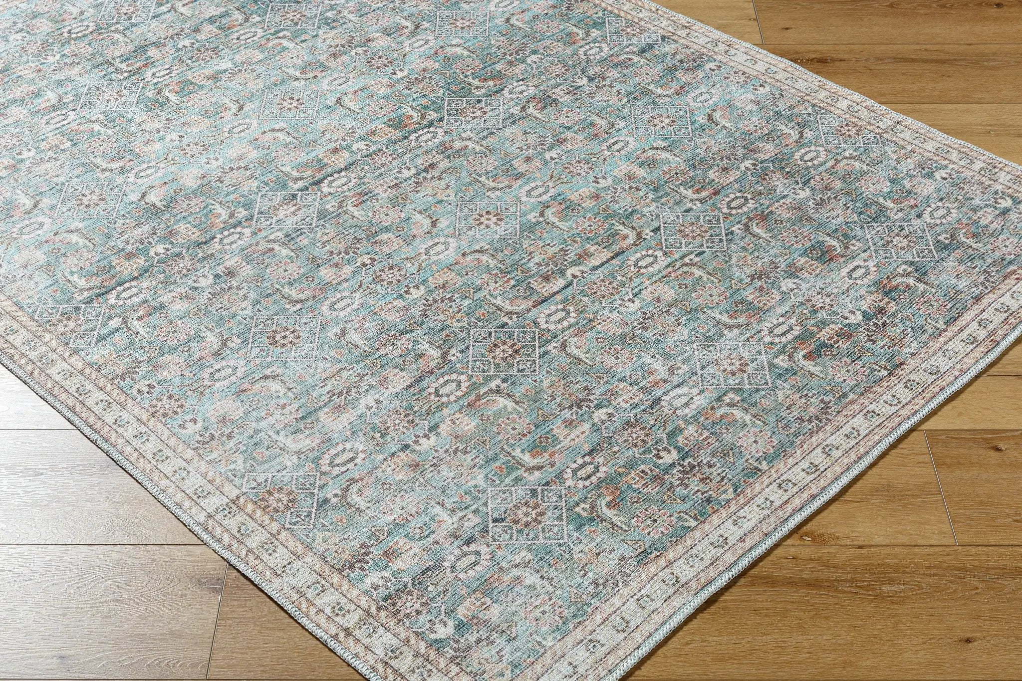 Amelie AML-2403 Pale-Blue Area Rug by LIVABLISS