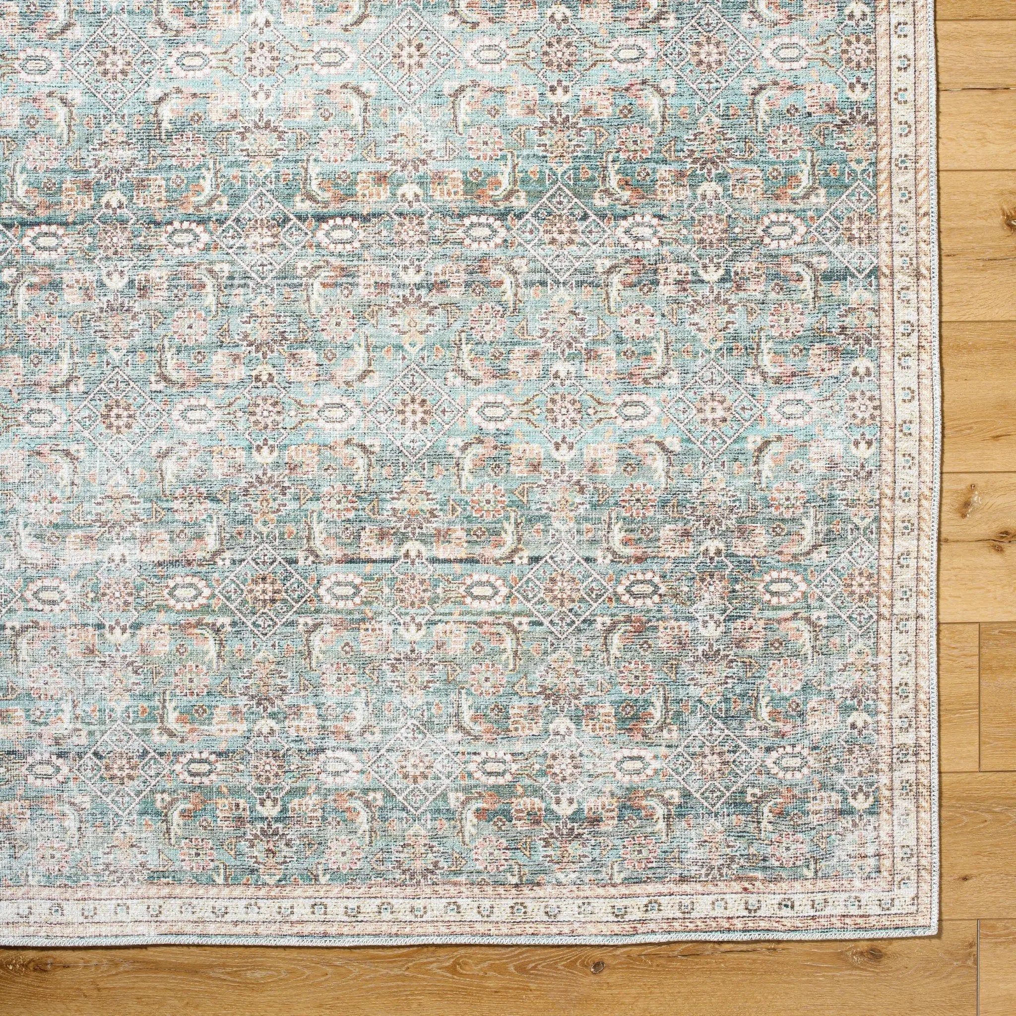 Amelie AML-2403 Pale-Blue Area Rug by LIVABLISS