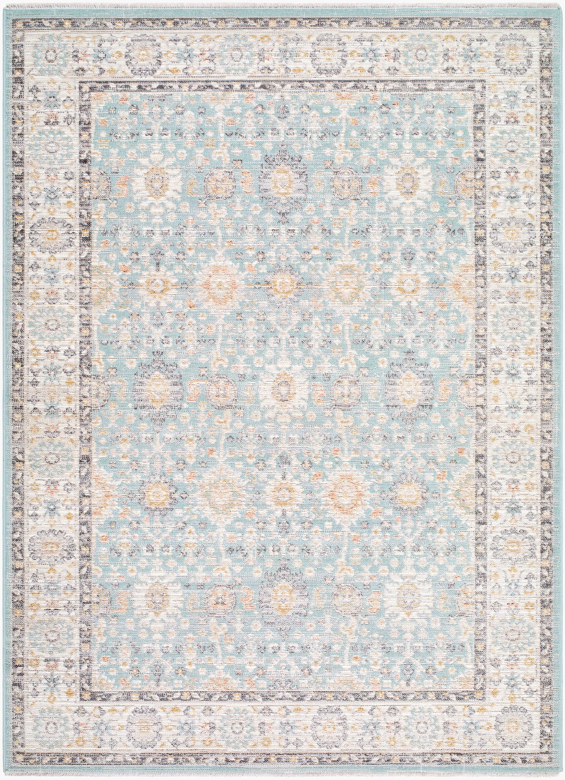 Amir AMR-2304 Blue Area Rug