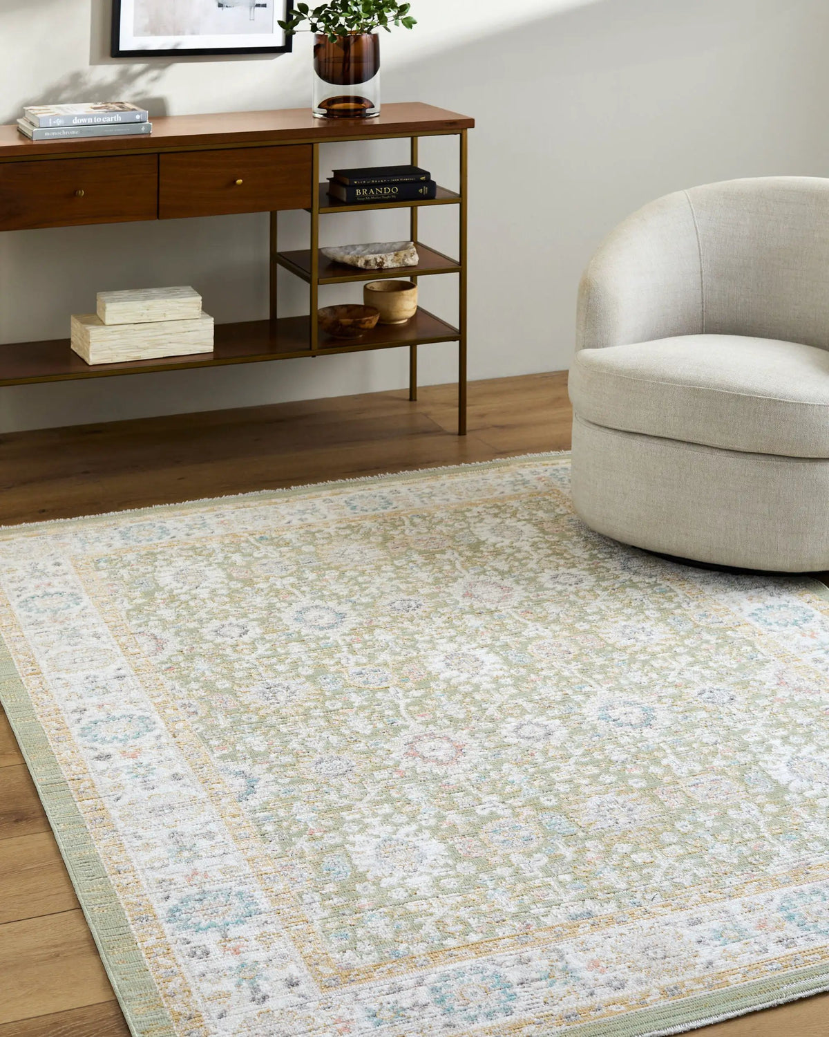 LIVABLISS Amir AMR-2307 Medium-Brown Area Rug