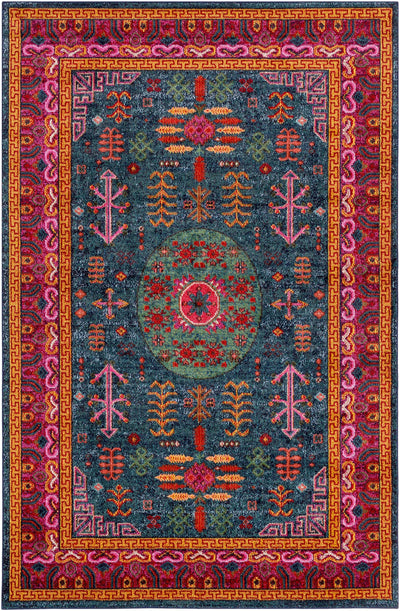 Anika ANI-1005 Blue Area Rug by LIVABLISS