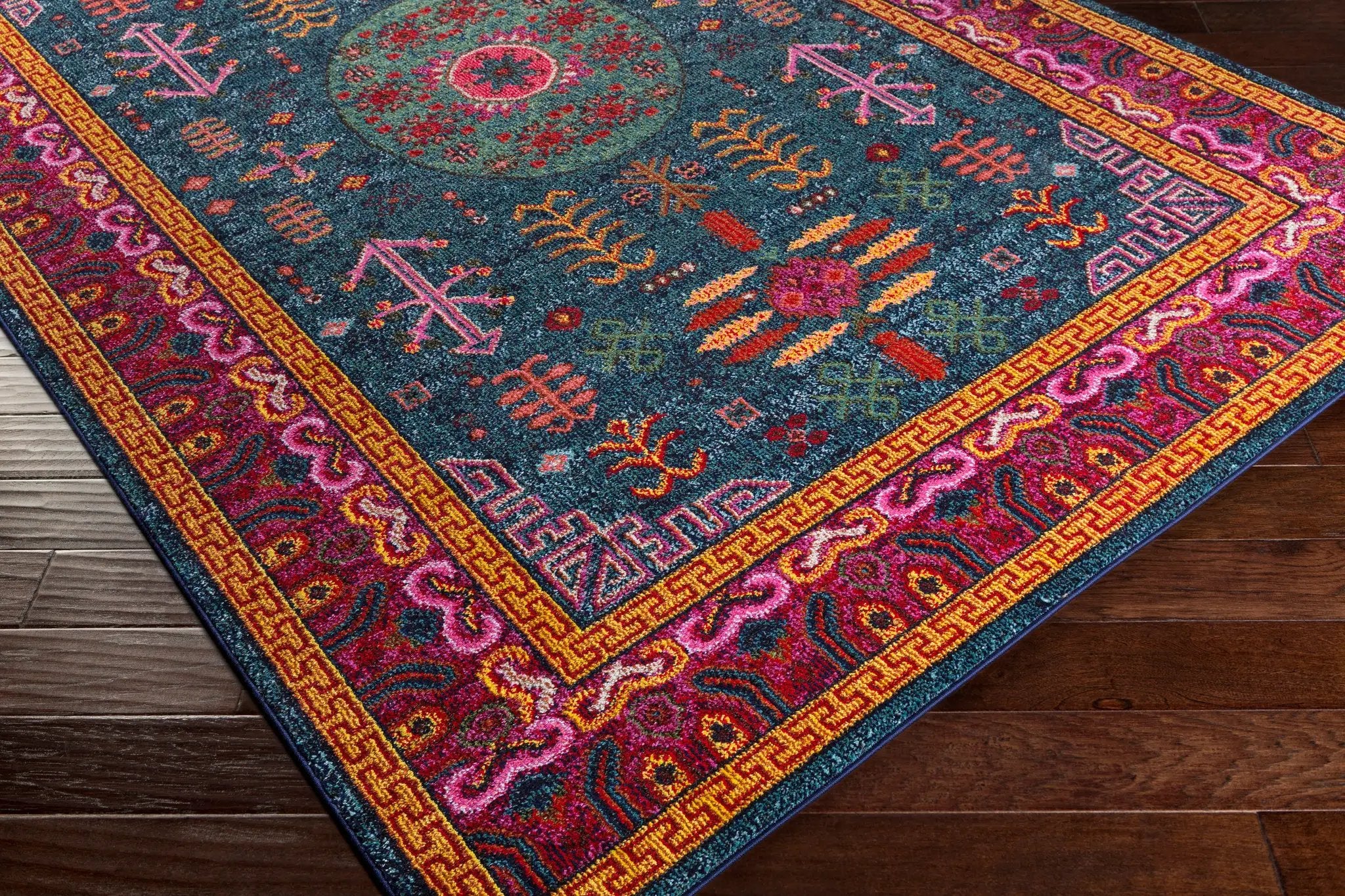 Anika ANI-1005 Blue Area Rug by LIVABLISS