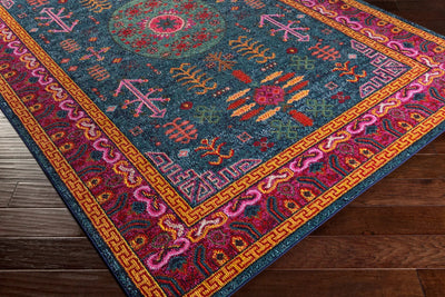 Anika ANI-1005 Blue Area Rug by LIVABLISS