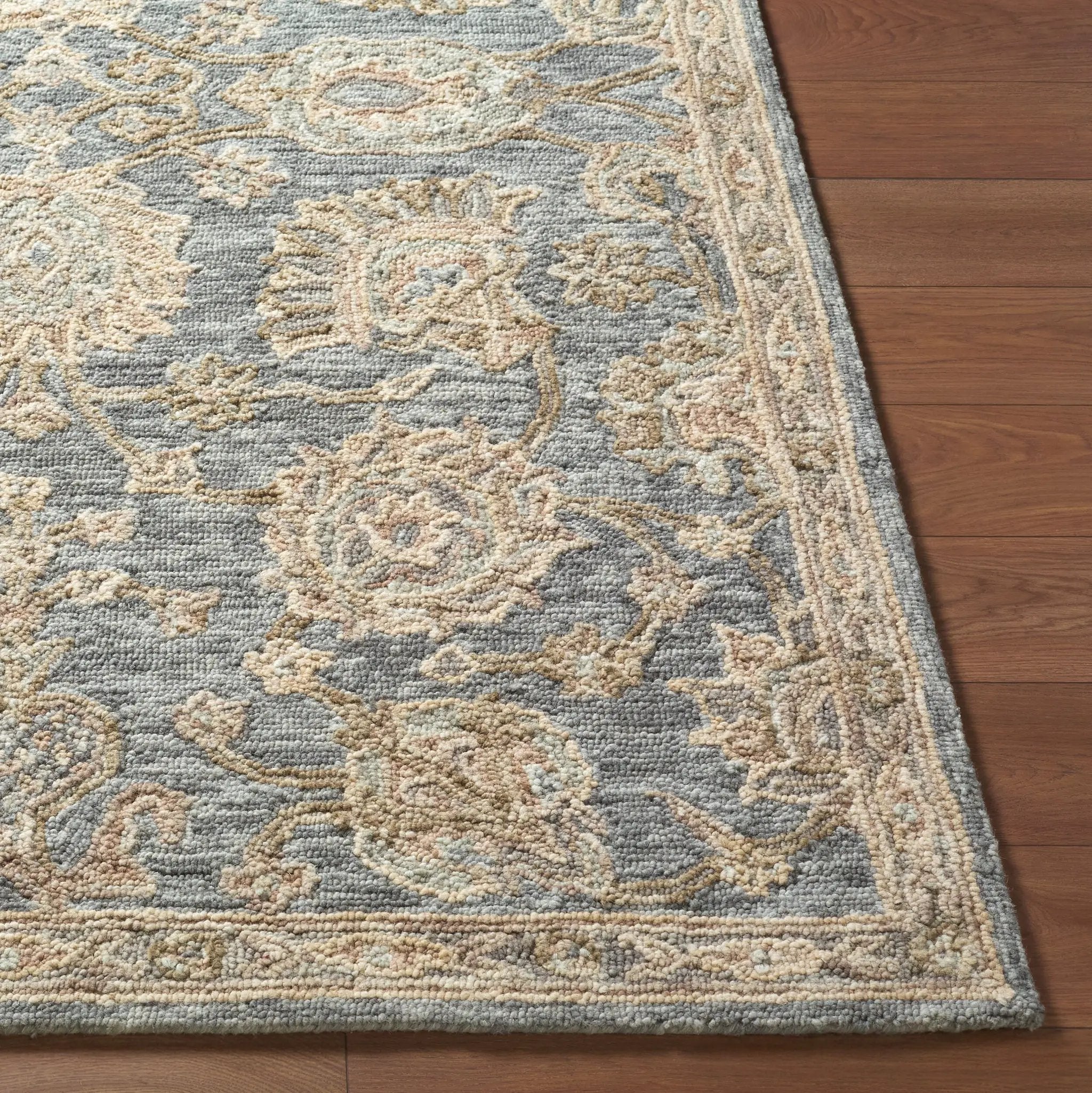 Arnold AOD-2300 Slate-Gray Area Rug by LIVABLISS