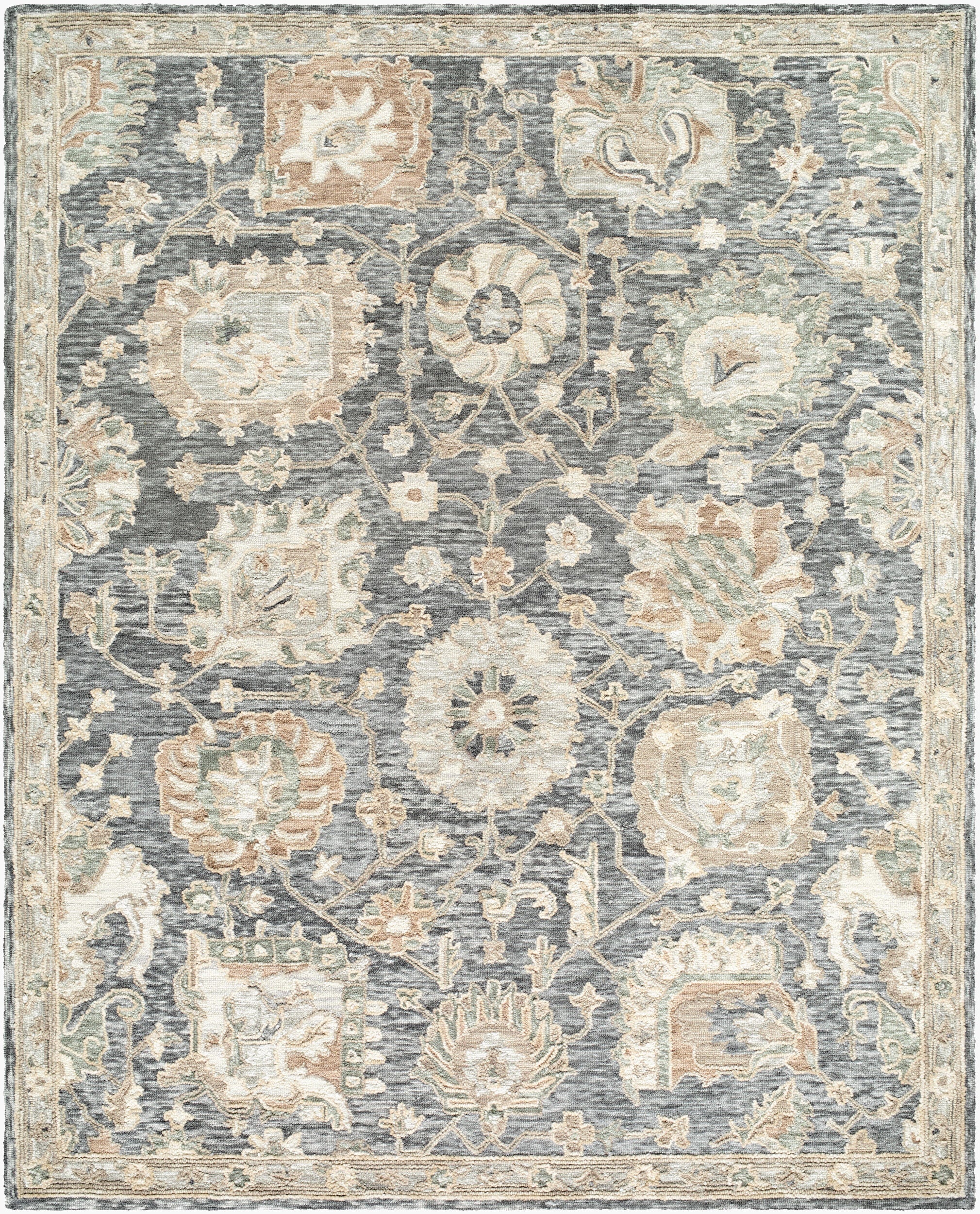 Livabliss Arnold AOD-2302 Slate Gray Area Rug by LIVABLISS