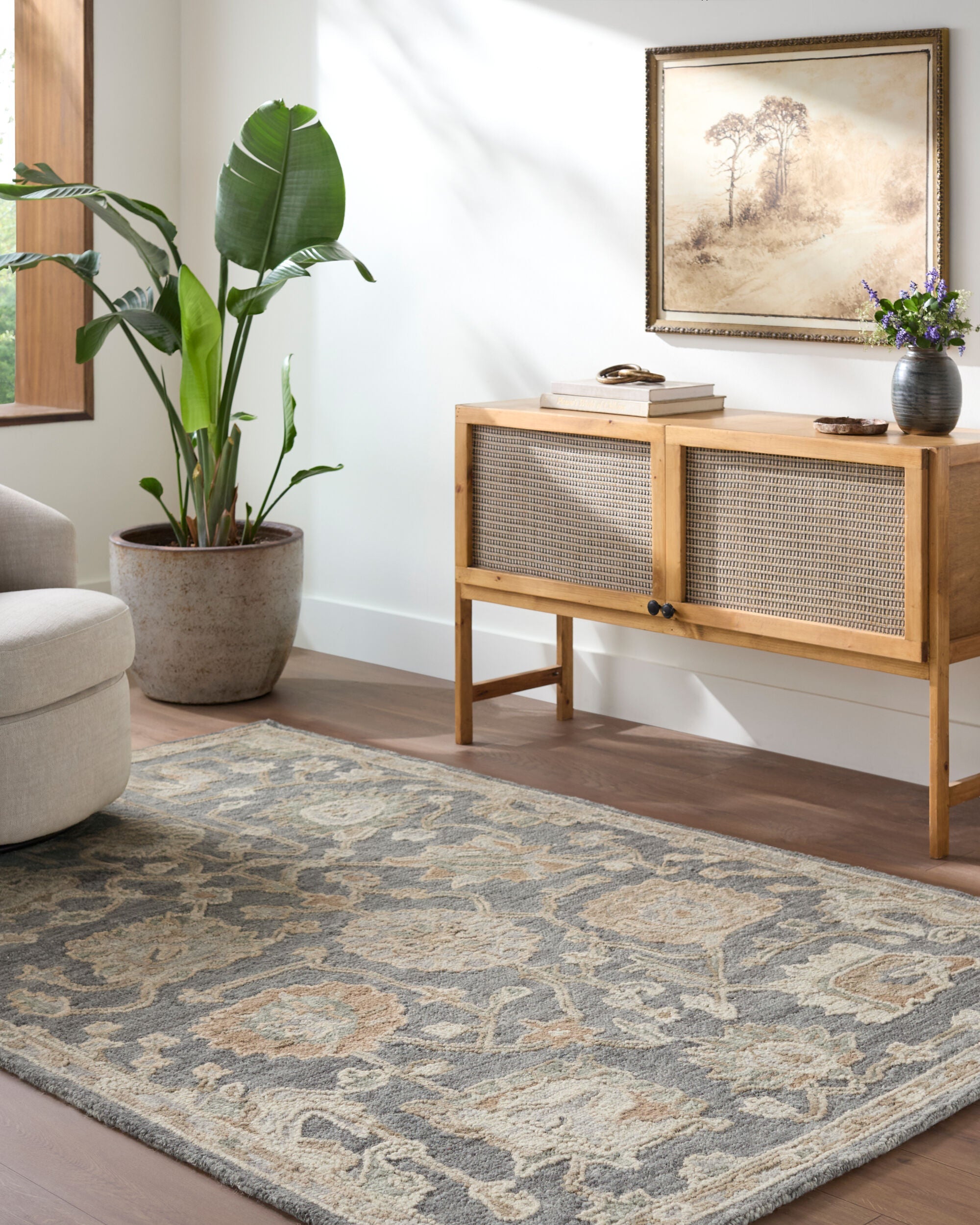 Livabliss Arnold AOD-2302 Slate Gray Area Rug by LIVABLISS