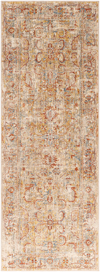 Aspendos APS-2318 Light-Gray Area Rug by LIVABLISS
