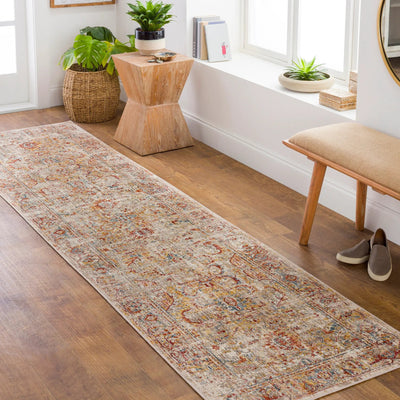 Aspendos APS-2318 Light-Gray Area Rug by LIVABLISS