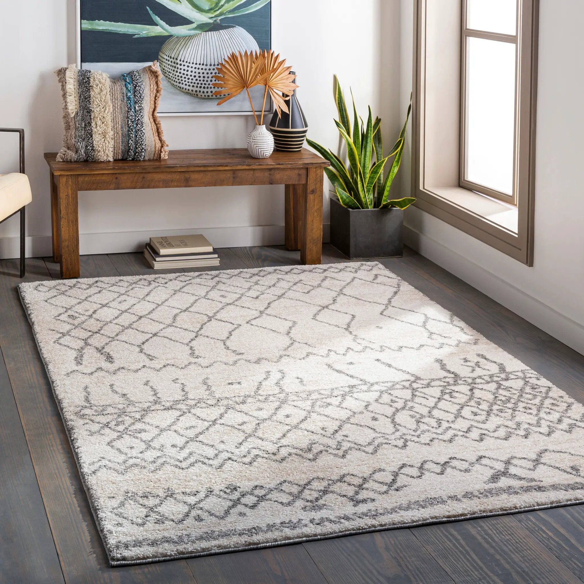 Andorra ARD-2303 Beige Area Rug by LIVABLISS