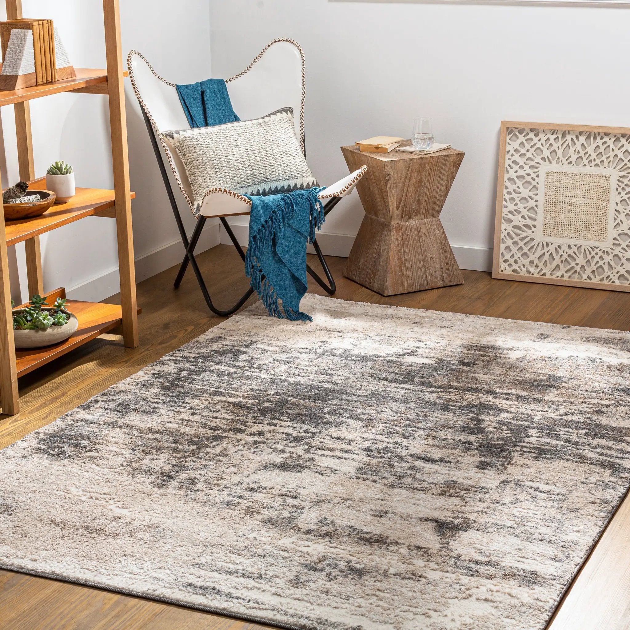 Andorra ARD-2305 Charcoal Area Rug by LIVABLISS