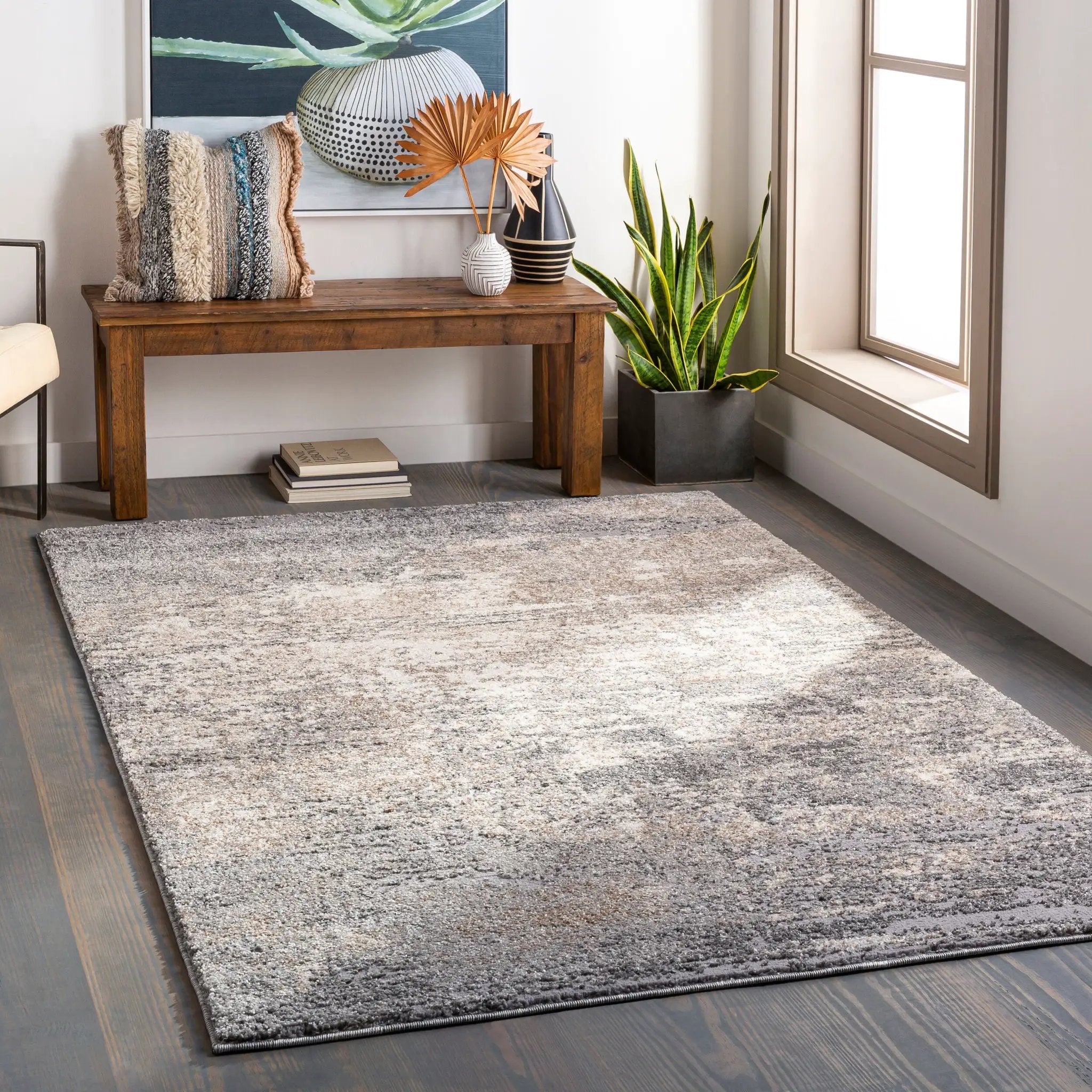 Andorra ARD-2306 Gray Area Rug by LIVABLISS