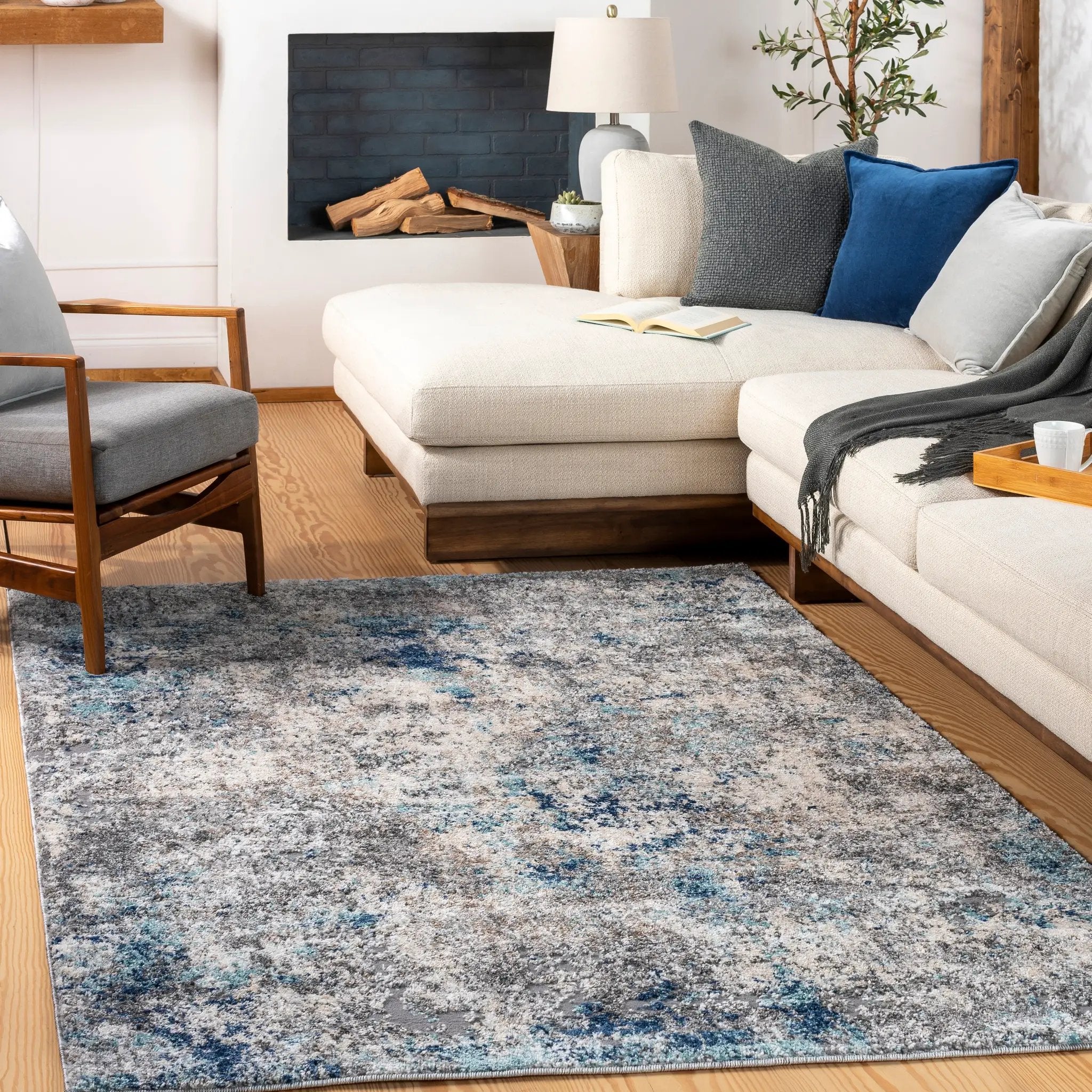 Andorra ARD-2311 Aqua Area Rug by LIVABLISS