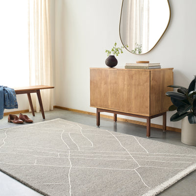 Arsenal ARL-2305 Medium-Gray Area Rug by LIVABLISS