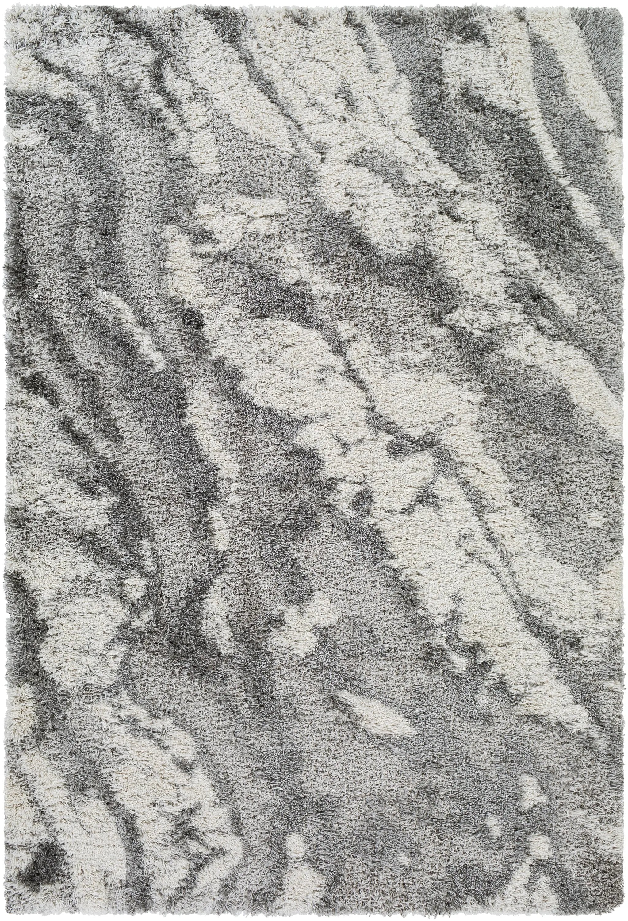 Alta Shag ASG-2301 Gray Area Rug by LIVABLISS