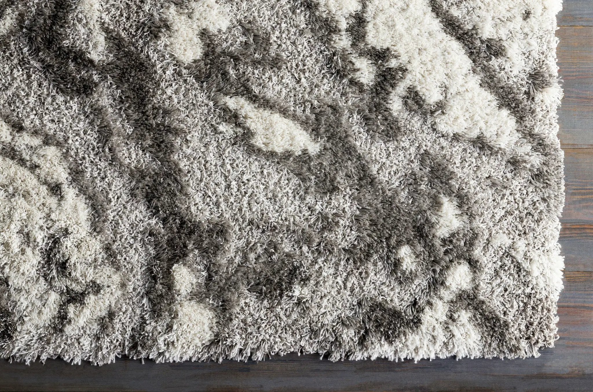 Alta Shag ASG-2301 Gray Area Rug by LIVABLISS