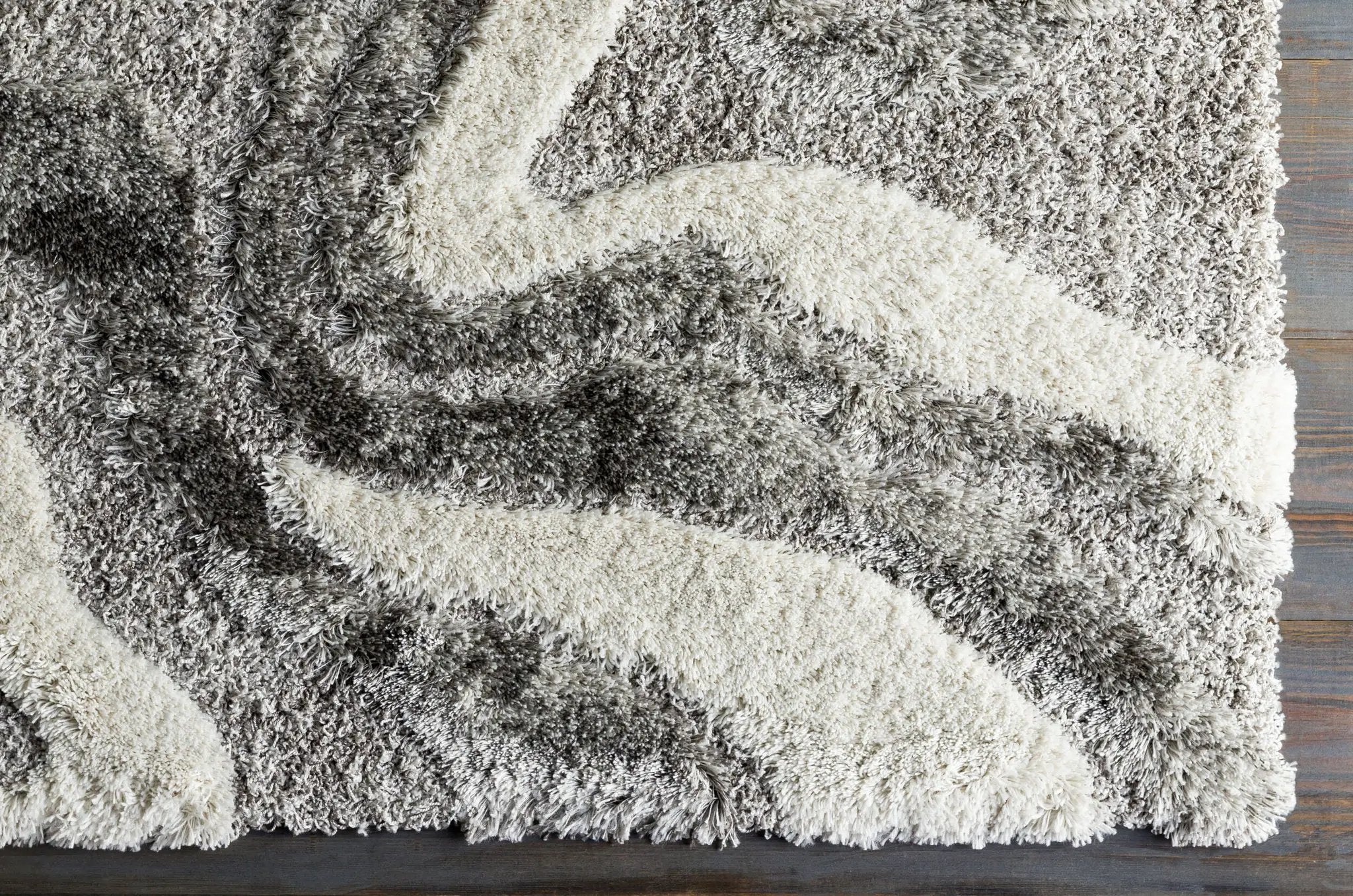 Alta Shag ASG-2303 Charcoal Area Rug by LIVABLISS