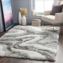 Surya Alta Shag ASG-2303 Charcoal Area Rug by LIVABLISS