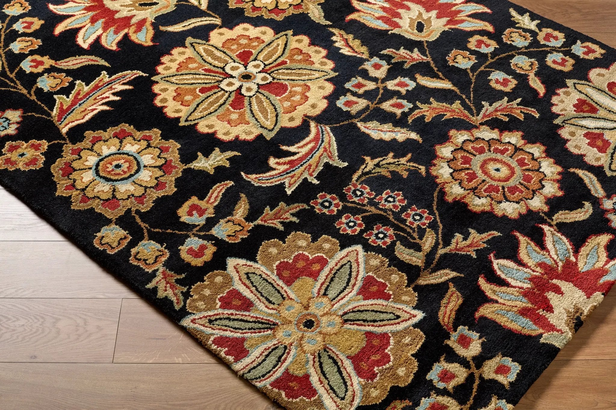 Athena ATH-5017 Black Area Rug by LIVABLISS