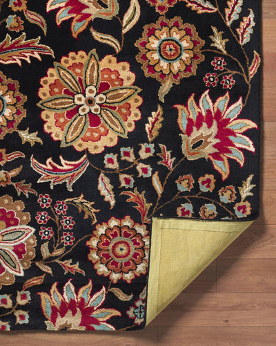 Athena ATH-5017 Black Area Rug by LIVABLISS