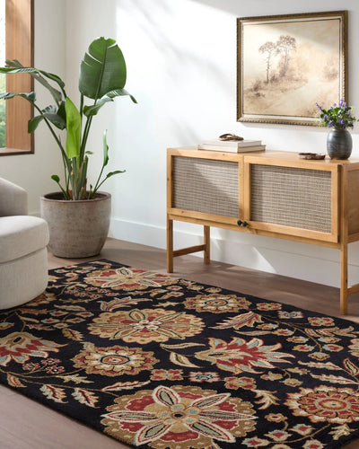 Athena ATH-5017 Black Area Rug by LIVABLISS