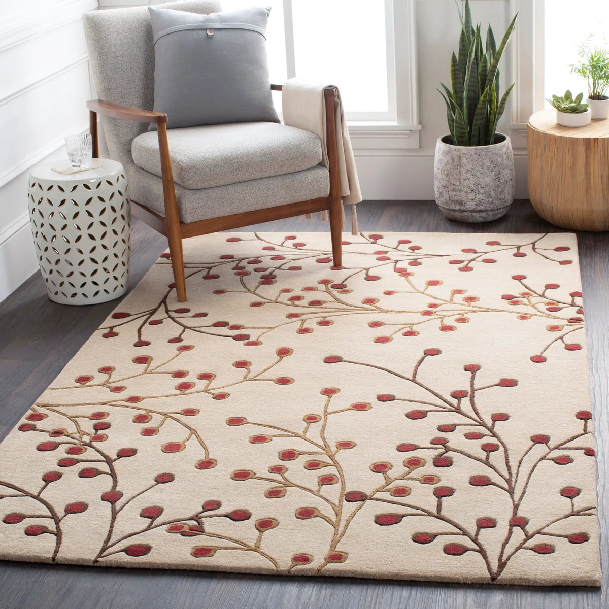 Athena ATH-5053 Tan Area Rug by LIVABLISS