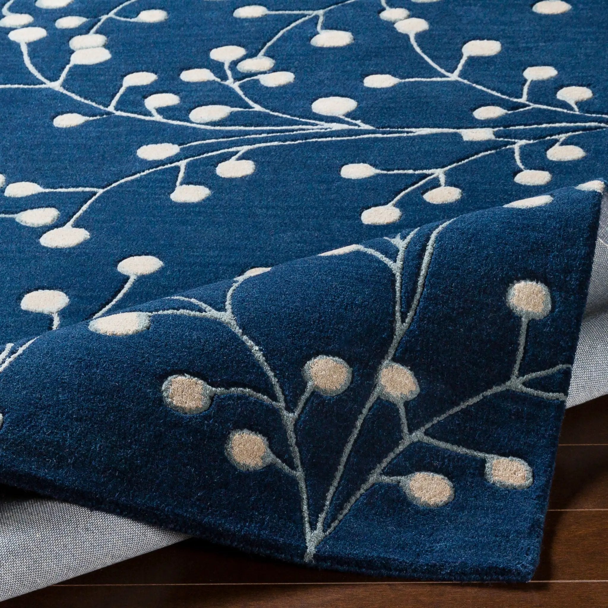 Athena ATH-5156 Ink Blue Area Rug by LIVABLISS