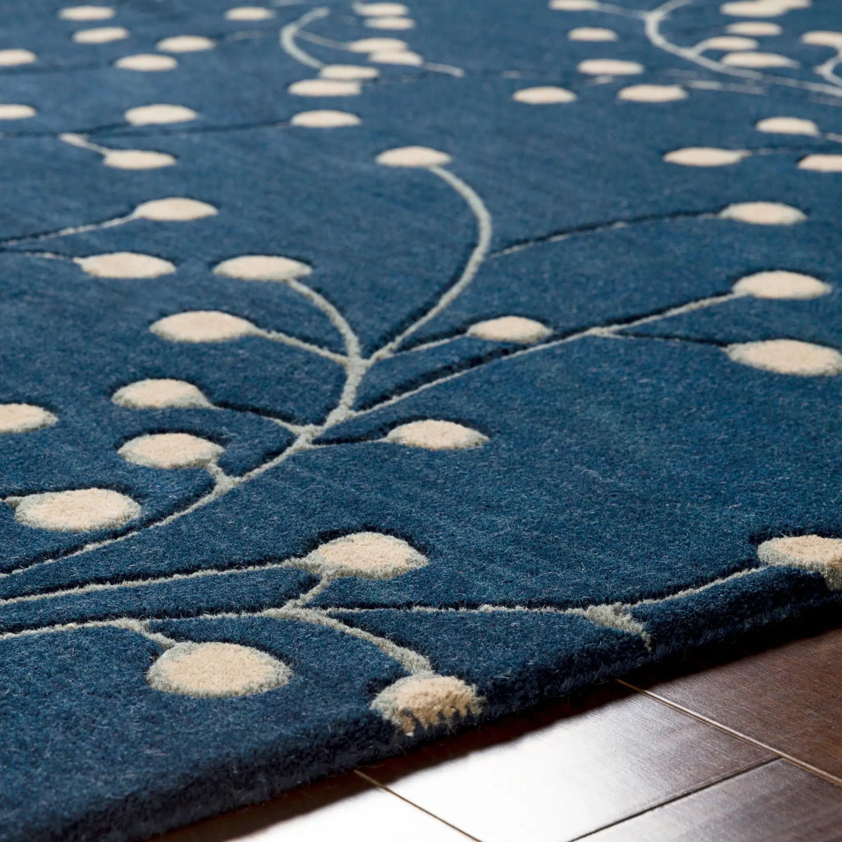 Athena ATH-5156 Ink Blue Area Rug by LIVABLISS
