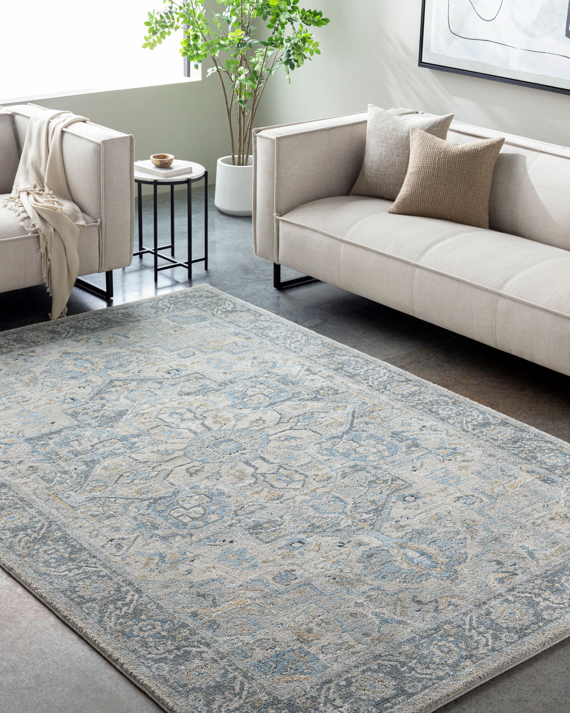 LIVABLISS Avellino AVL-2301 Light-Beige Area Rug