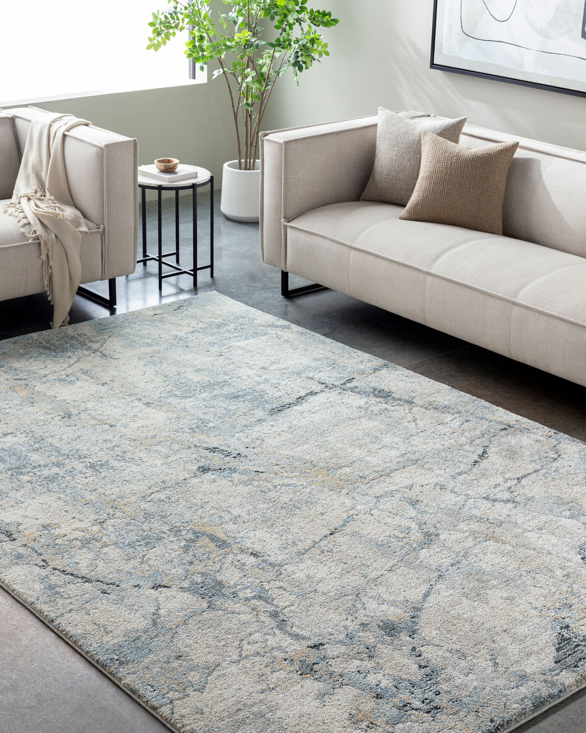 LIVABLISS Avellino AVL-2307 Light-Beige Area Rug