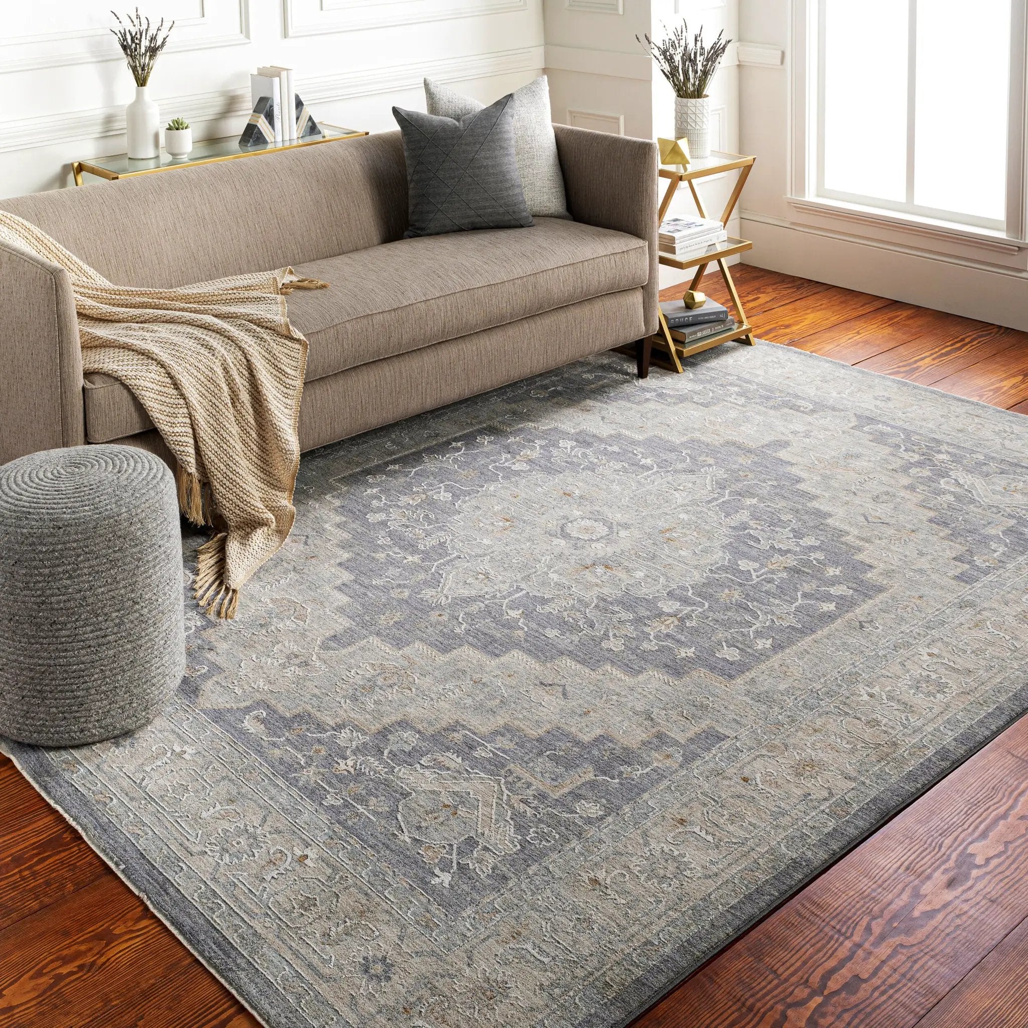 Avant Garde AVT-2300 Blue Area Rug by LIVABLISS