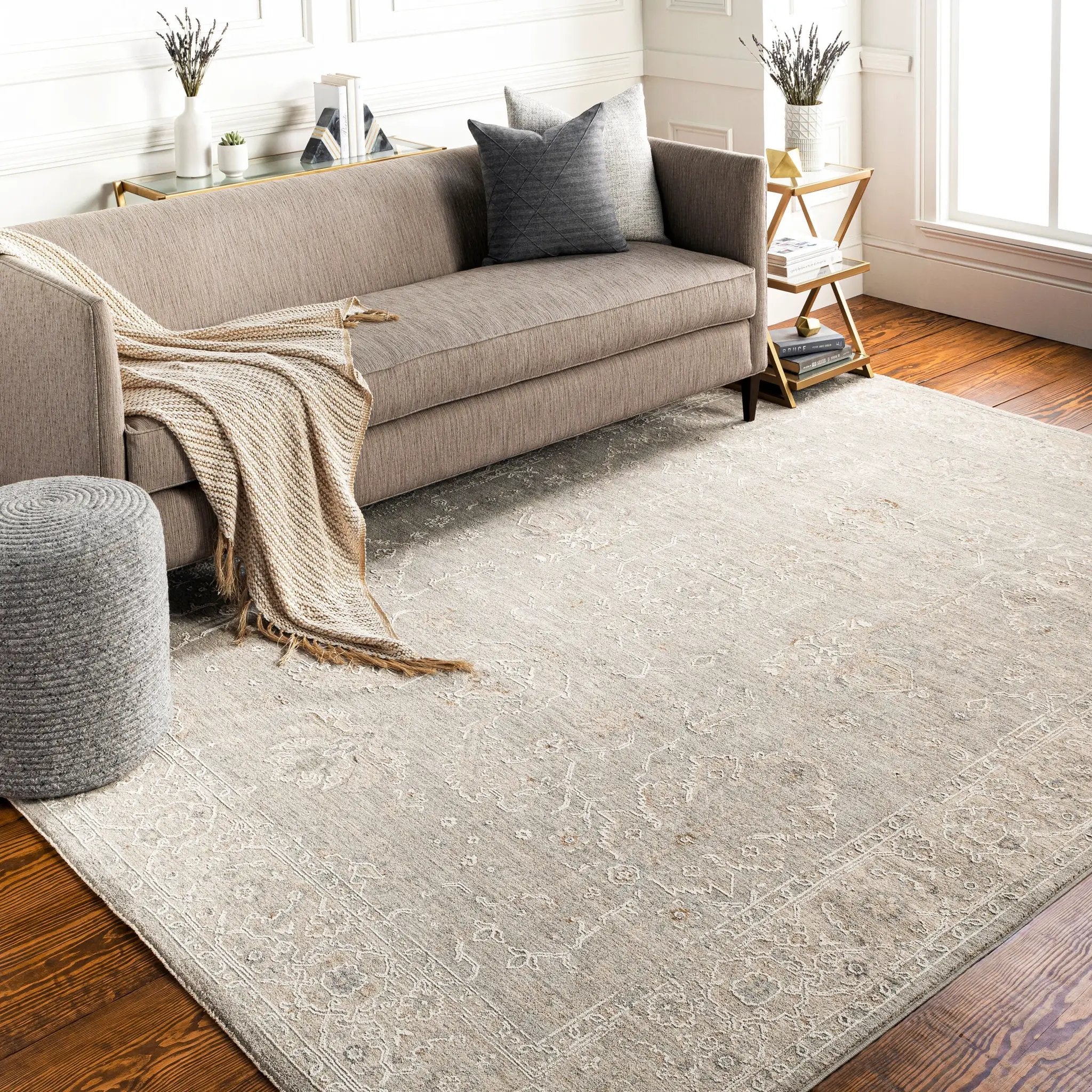 Avant Garde AVT-2304 Gray Area Rug by LIVABLISS