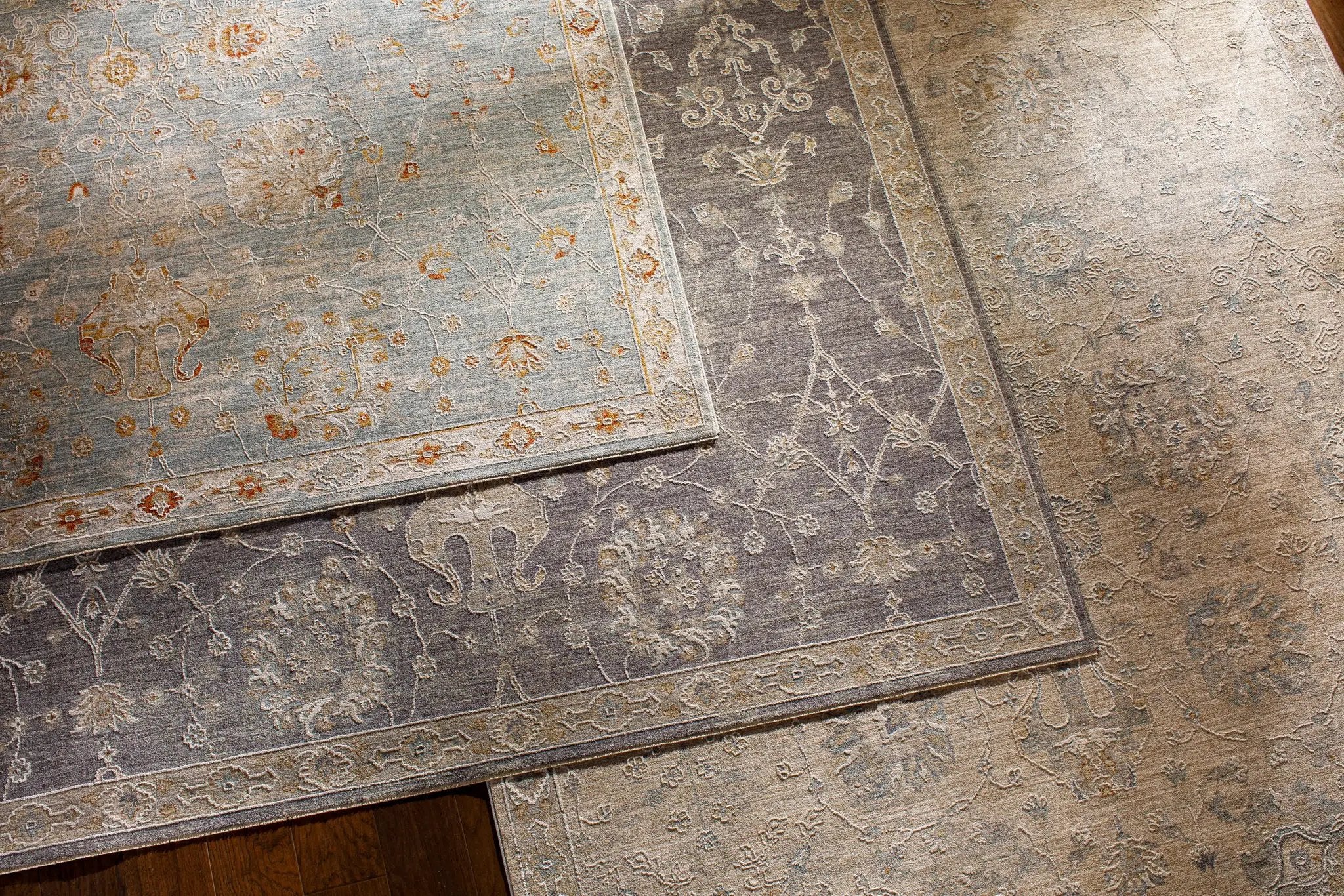 Avant Garde AVT-2322 Light-Blue Area Rug by LIVABLISS