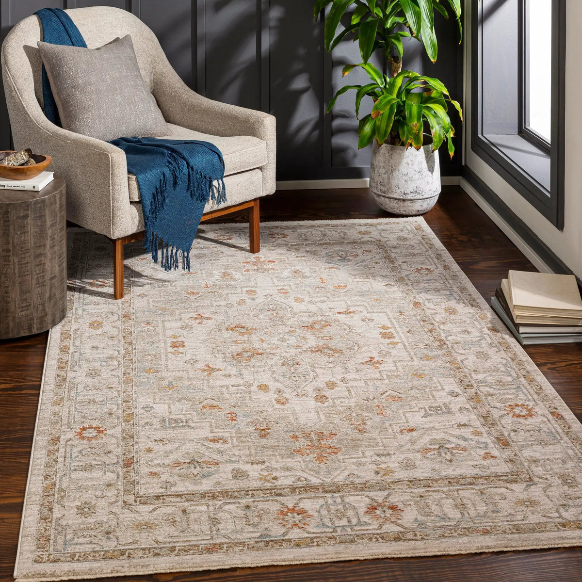Avant Garde AVT-2313 Beige Area Rug by LIVABLISS