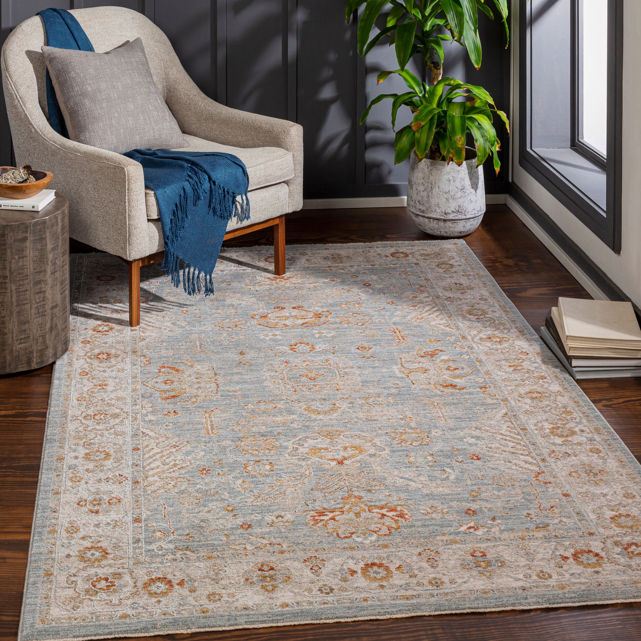 LIVABLISS Avant Garde AVT-2318 Blue Area Rug