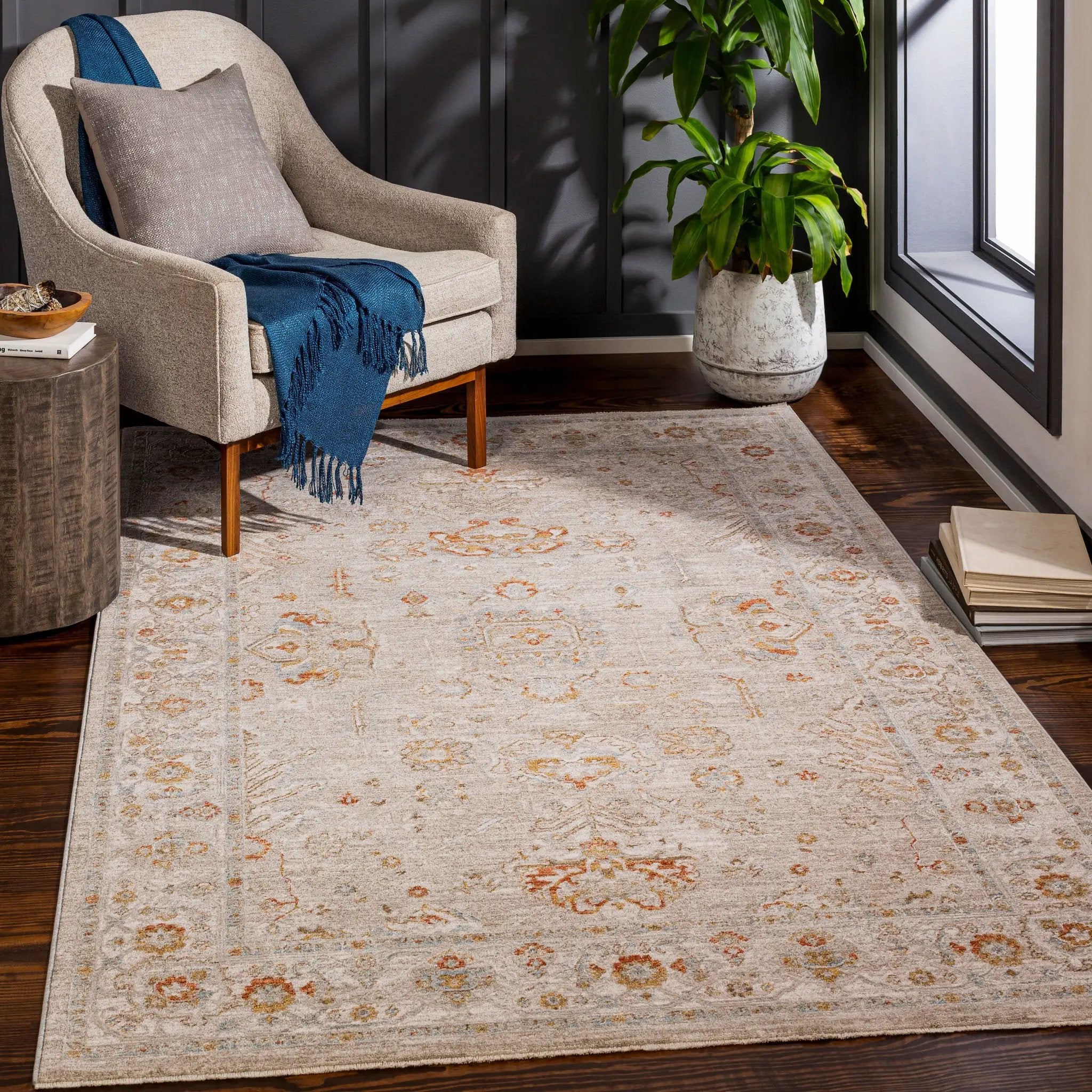 Avant Garde AVT-2319 Light-Beige Area Rug by LIVABLISS