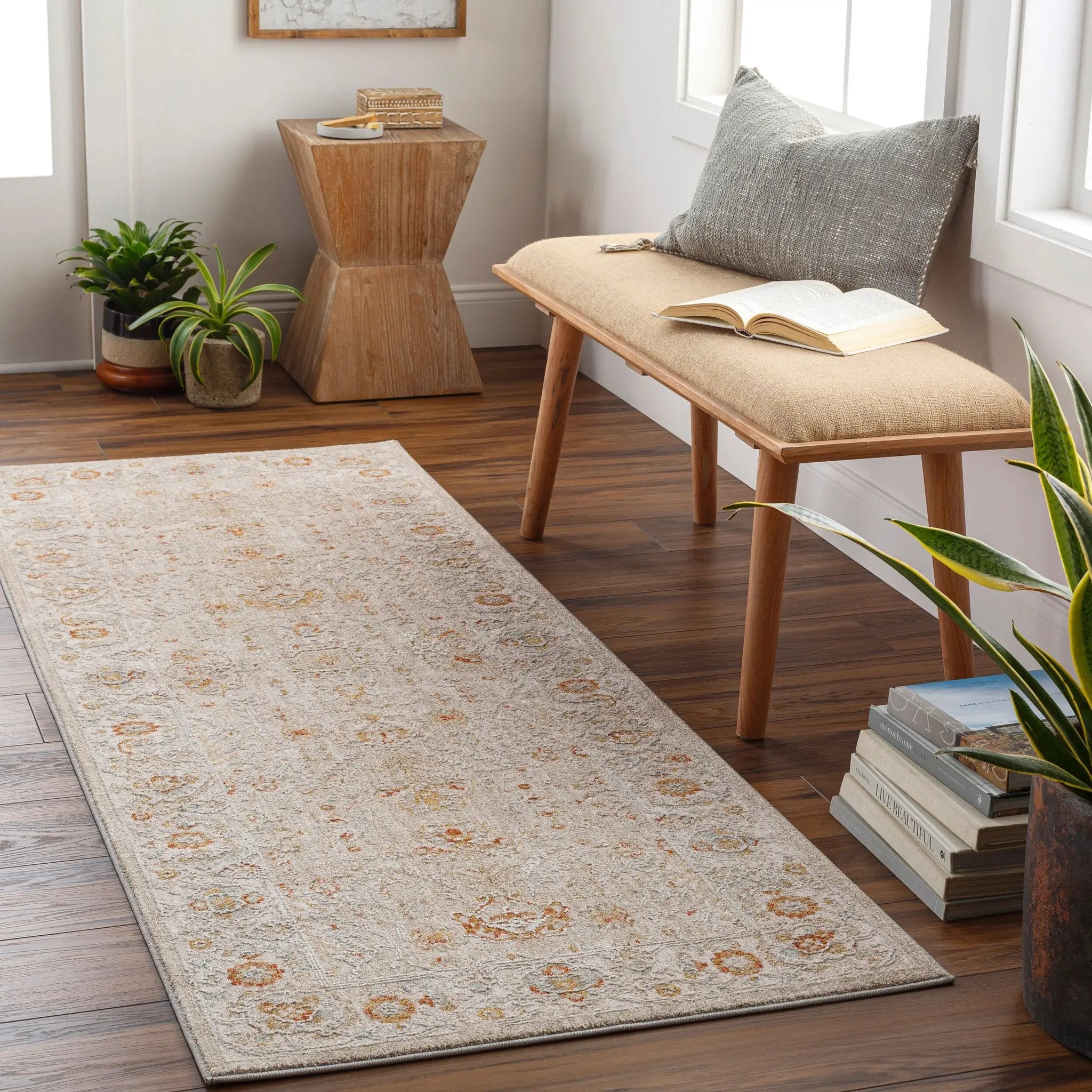 Avant Garde AVT-2319 Light-Beige Area Rug by LIVABLISS