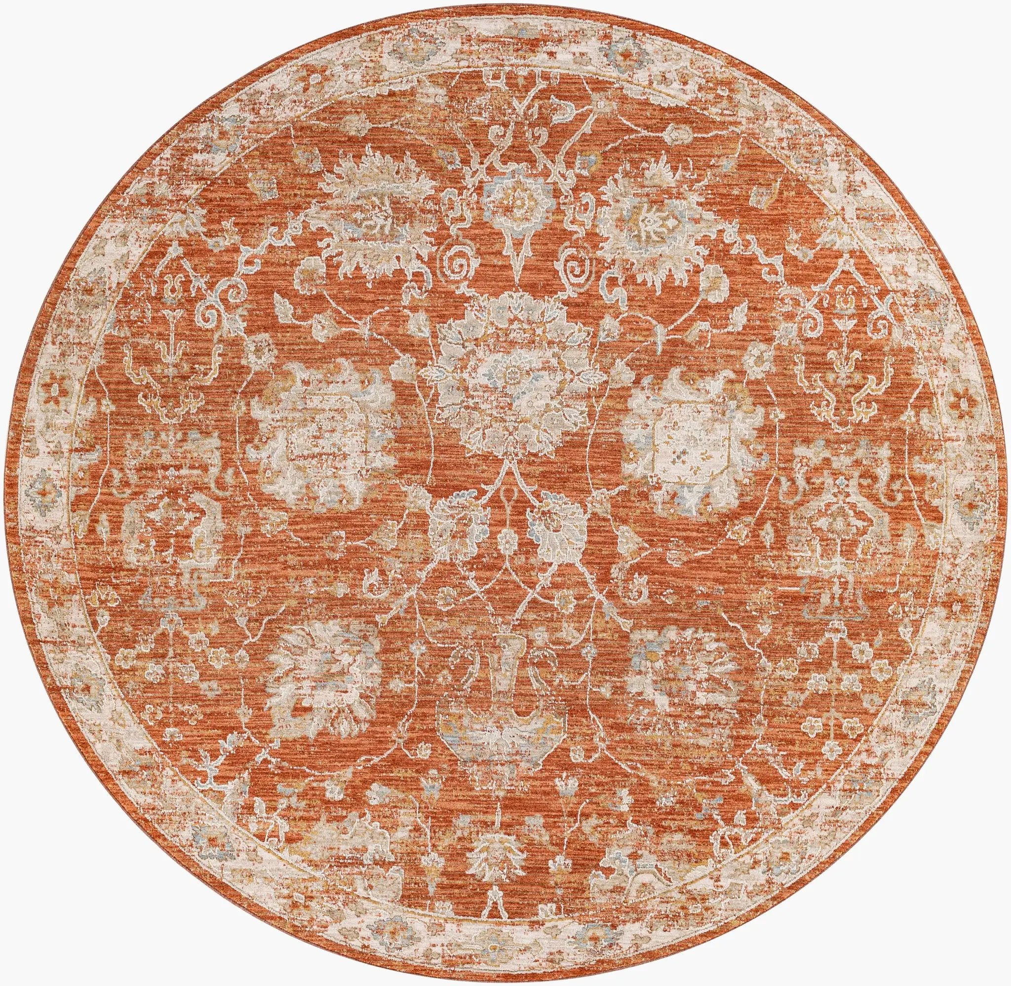 Avant Garde AVT-2321 Rust Area Rug by LIVABLISS
