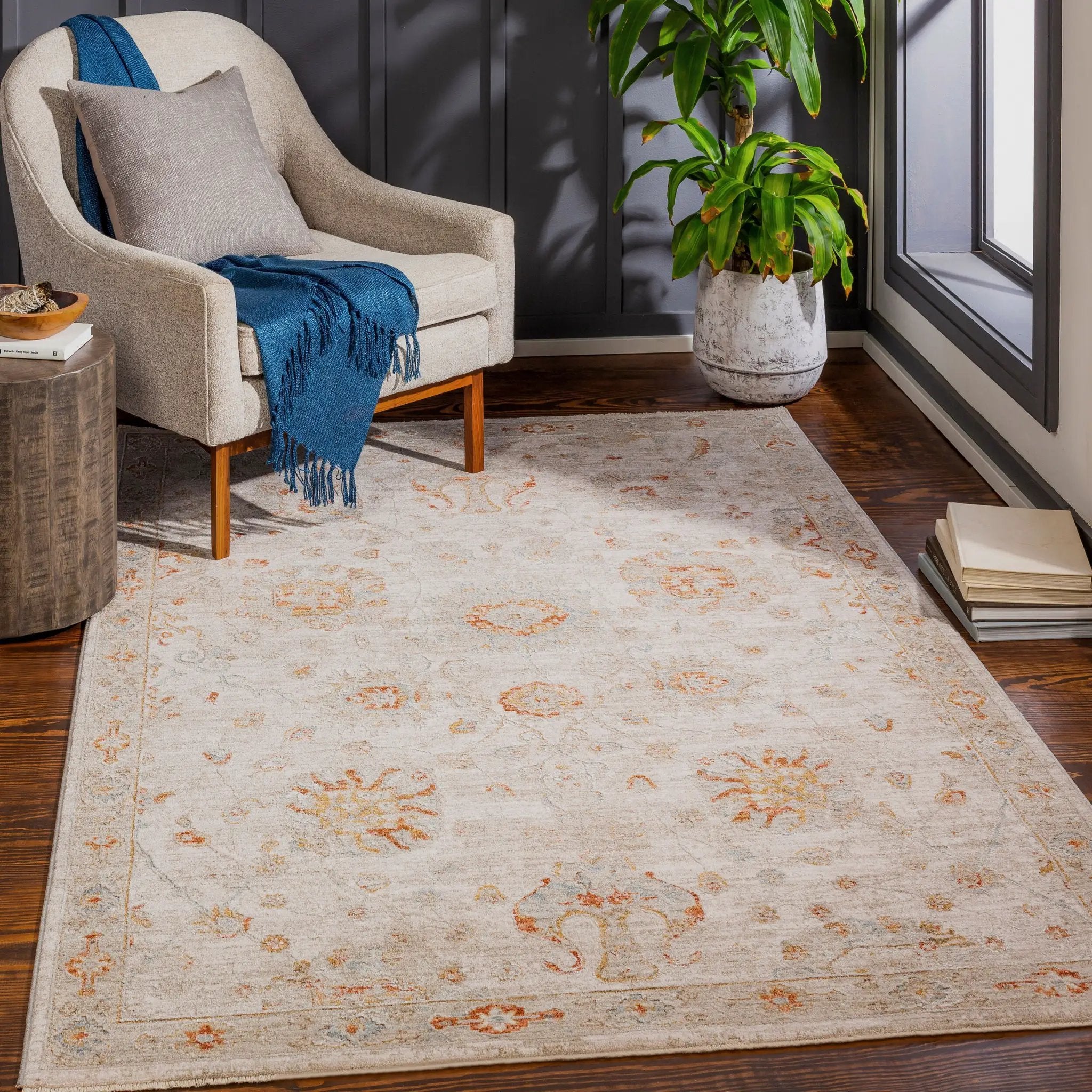 Avant Garde AVT-2323 Light-Beige Area Rug by LIVABLISS