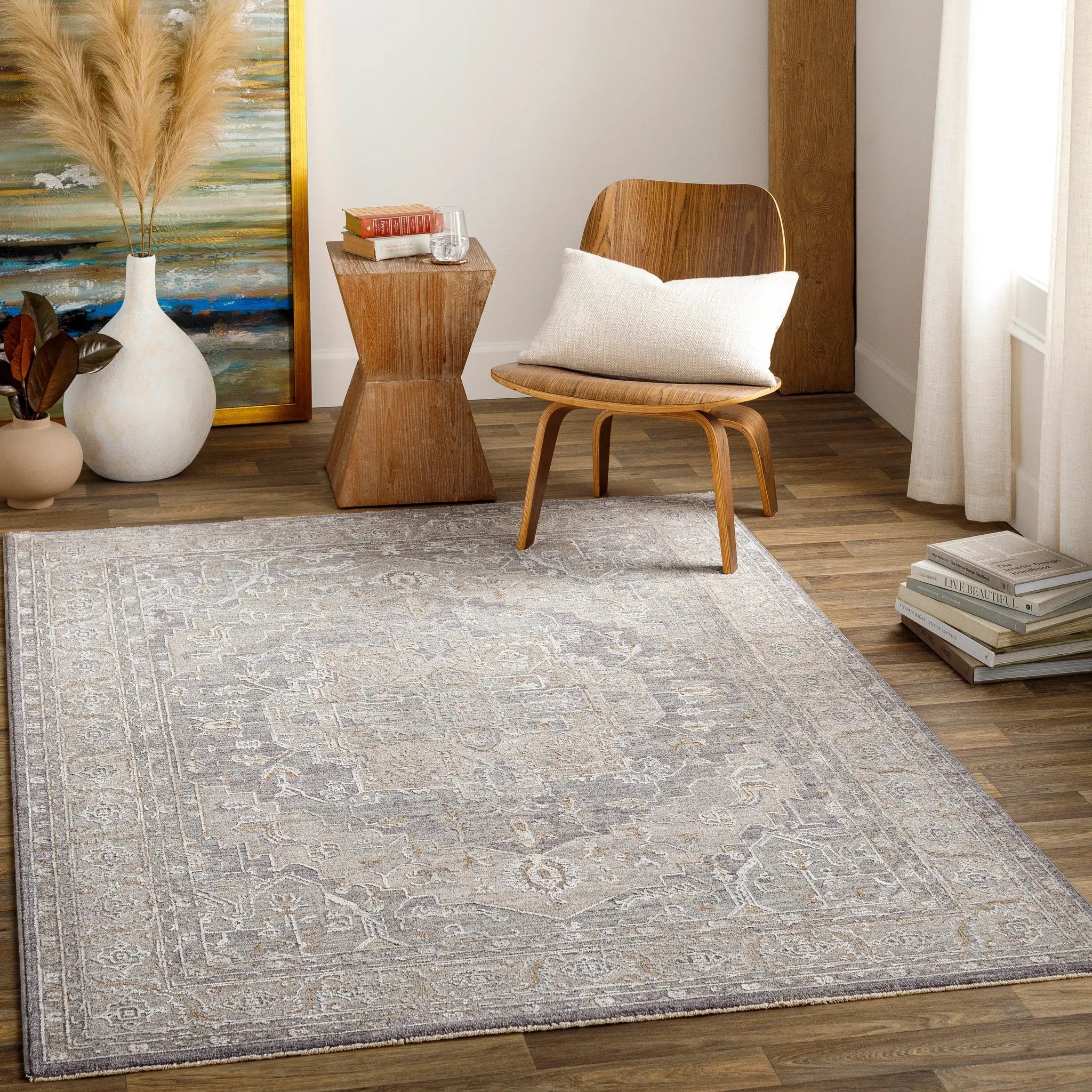Avant Garde AVT-2337 Denim Area Rug by LIVABLISS