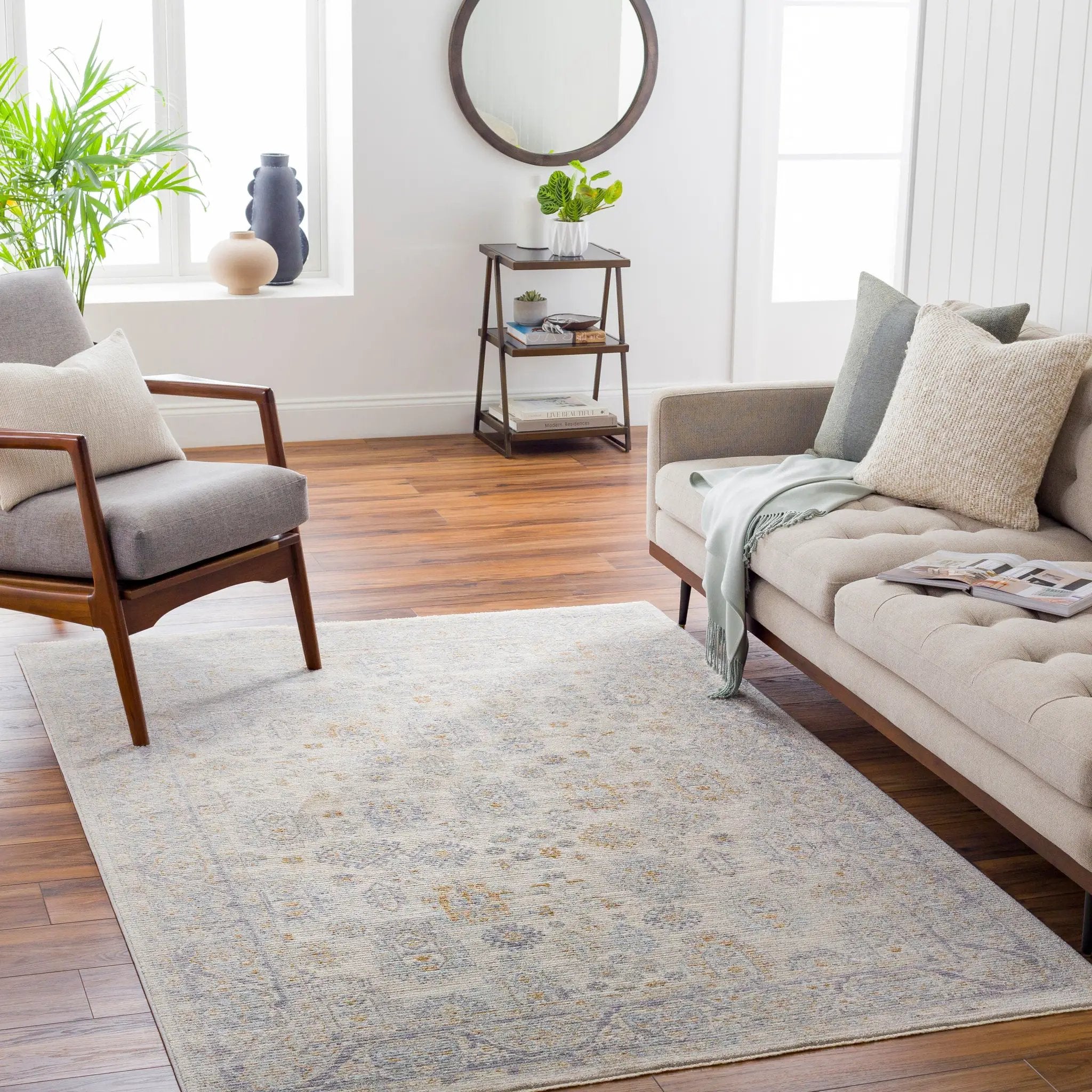 Avant Garde AVT-2342 Charcoal Area Rug by LIVABLISS