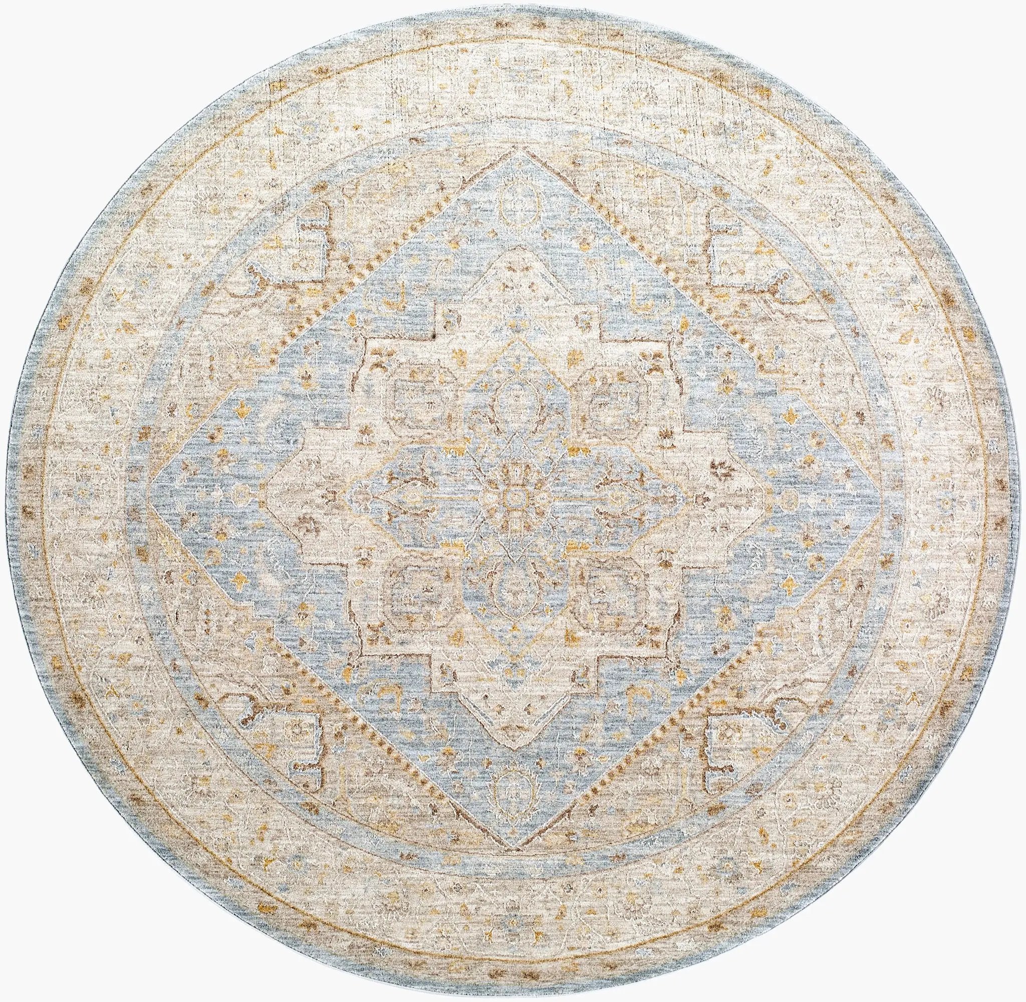 Avant Garde AVT-2365 Light-Blue Area Rug by LIVABLISS