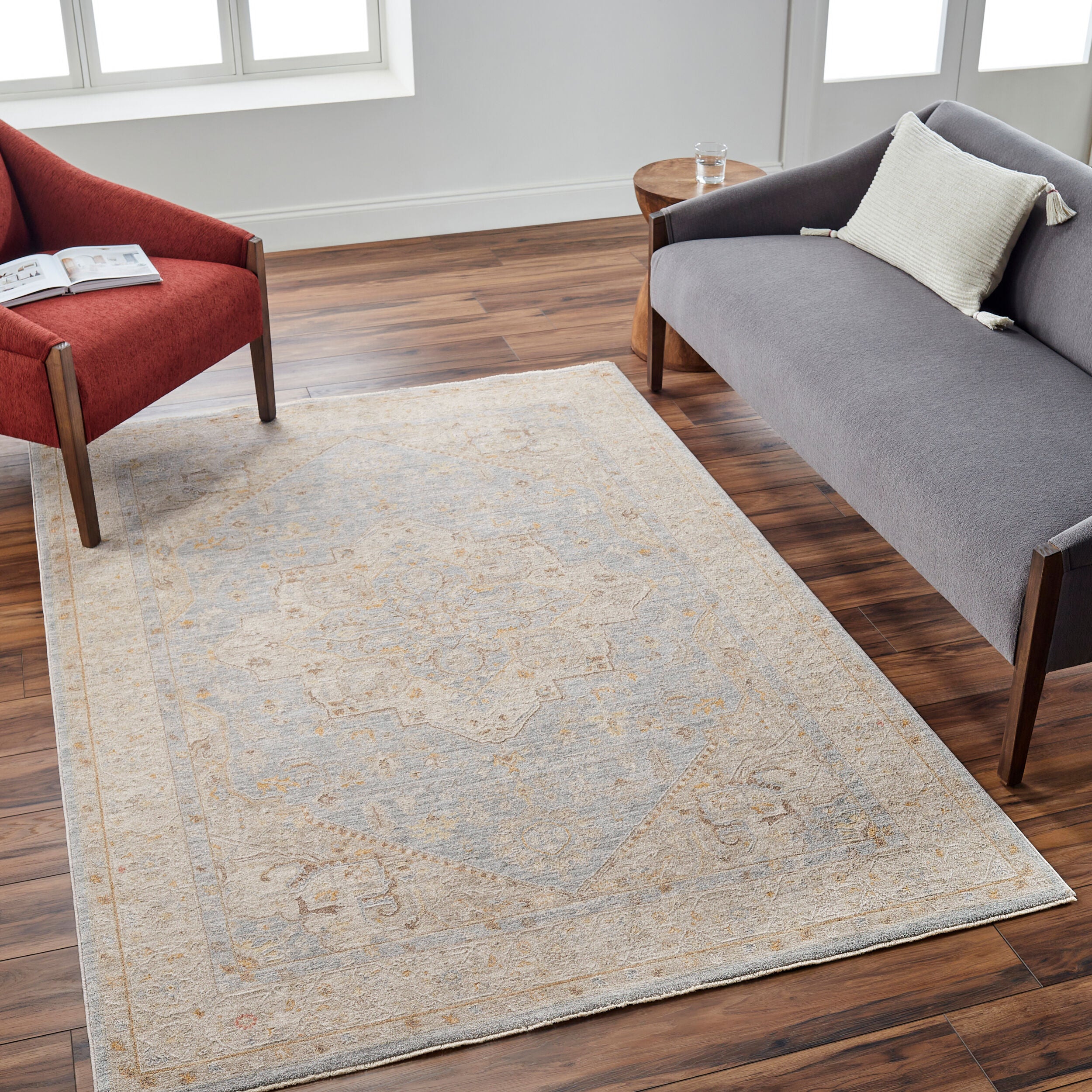 LIVABLISS Avant Garde AVT-2365 Light-Blue Area Rug