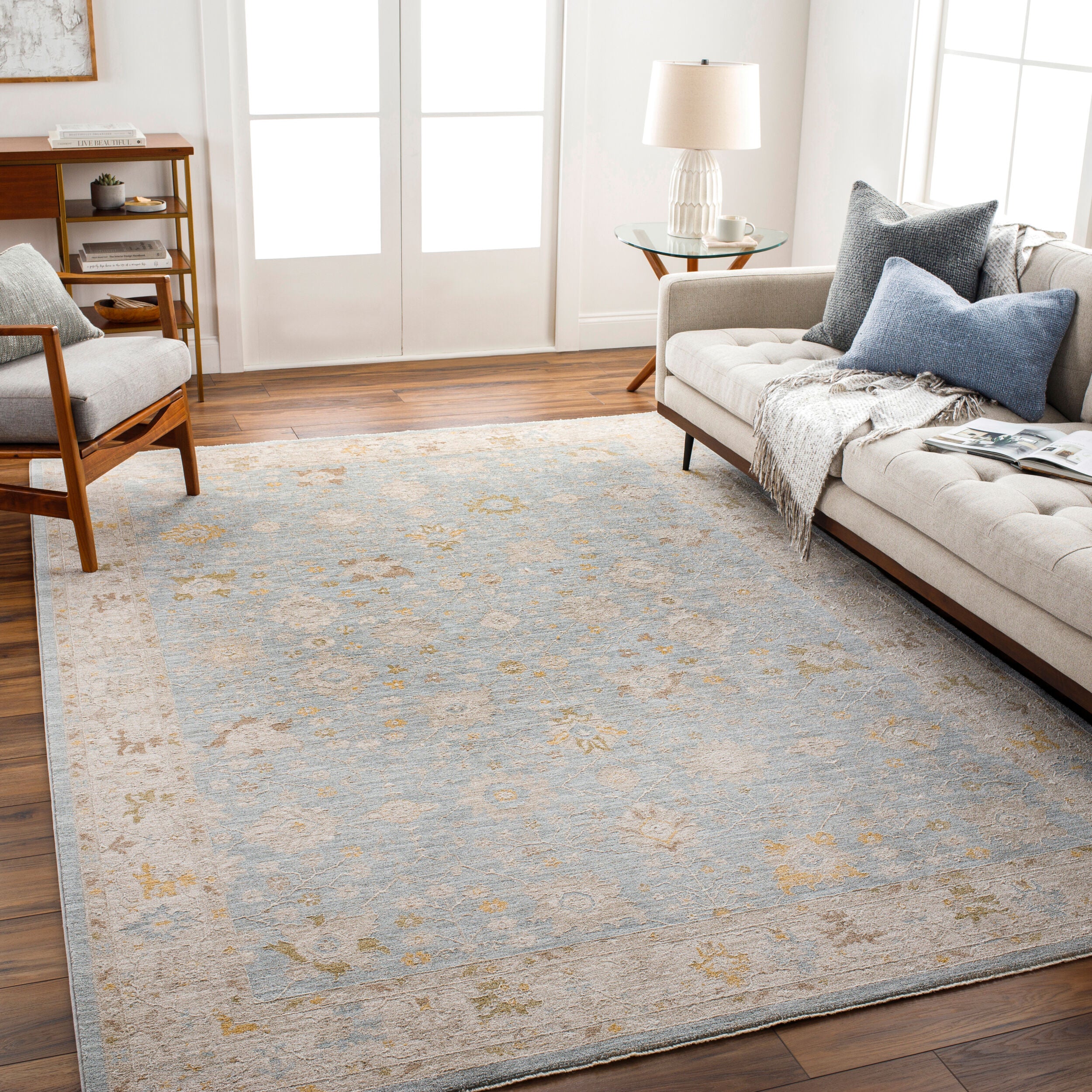 LIVABLISS Avant Garde AVT-2369 Light-Blue Area Rug