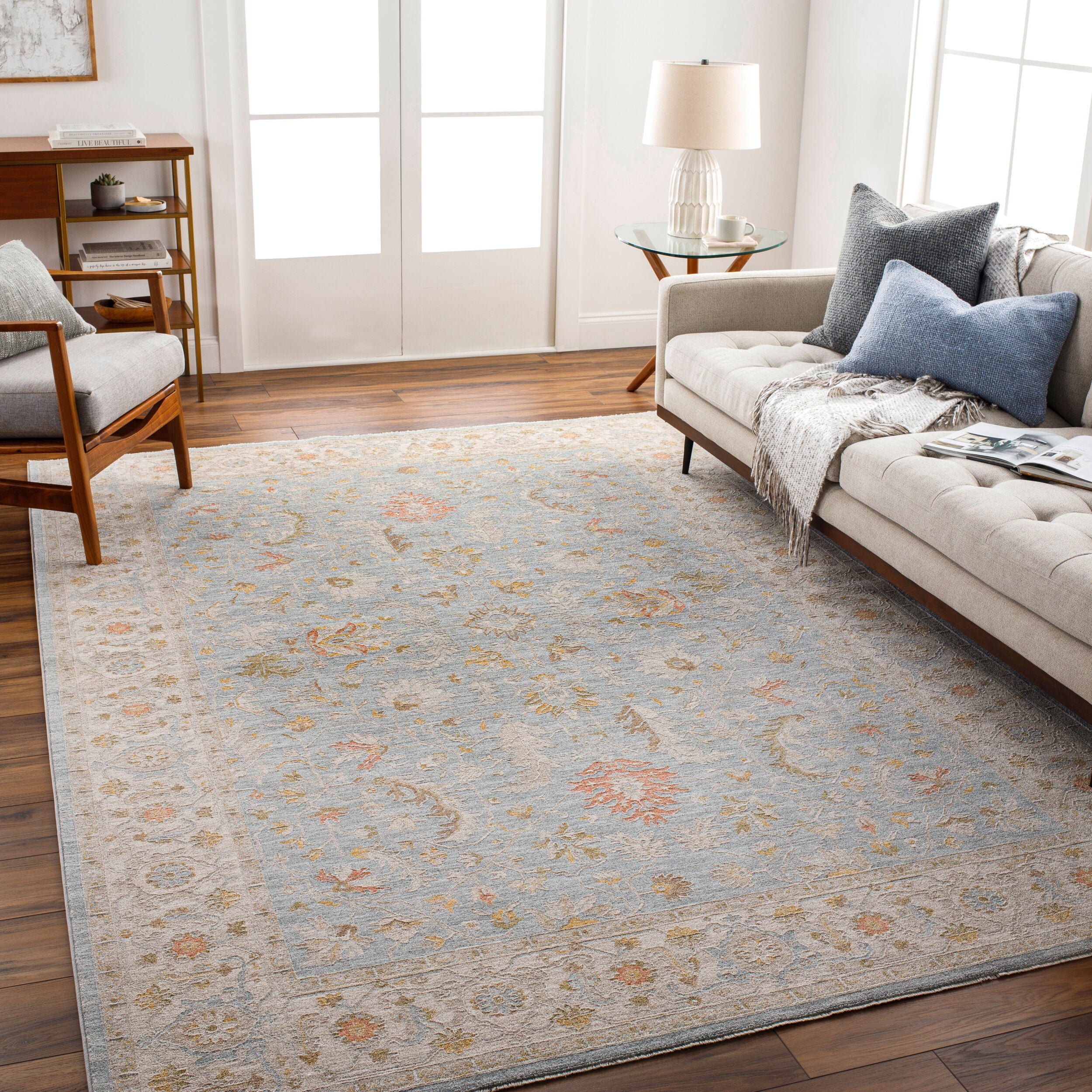 LIVABLISS Avant Garde AVT-2371 Light-Blue Area Rug