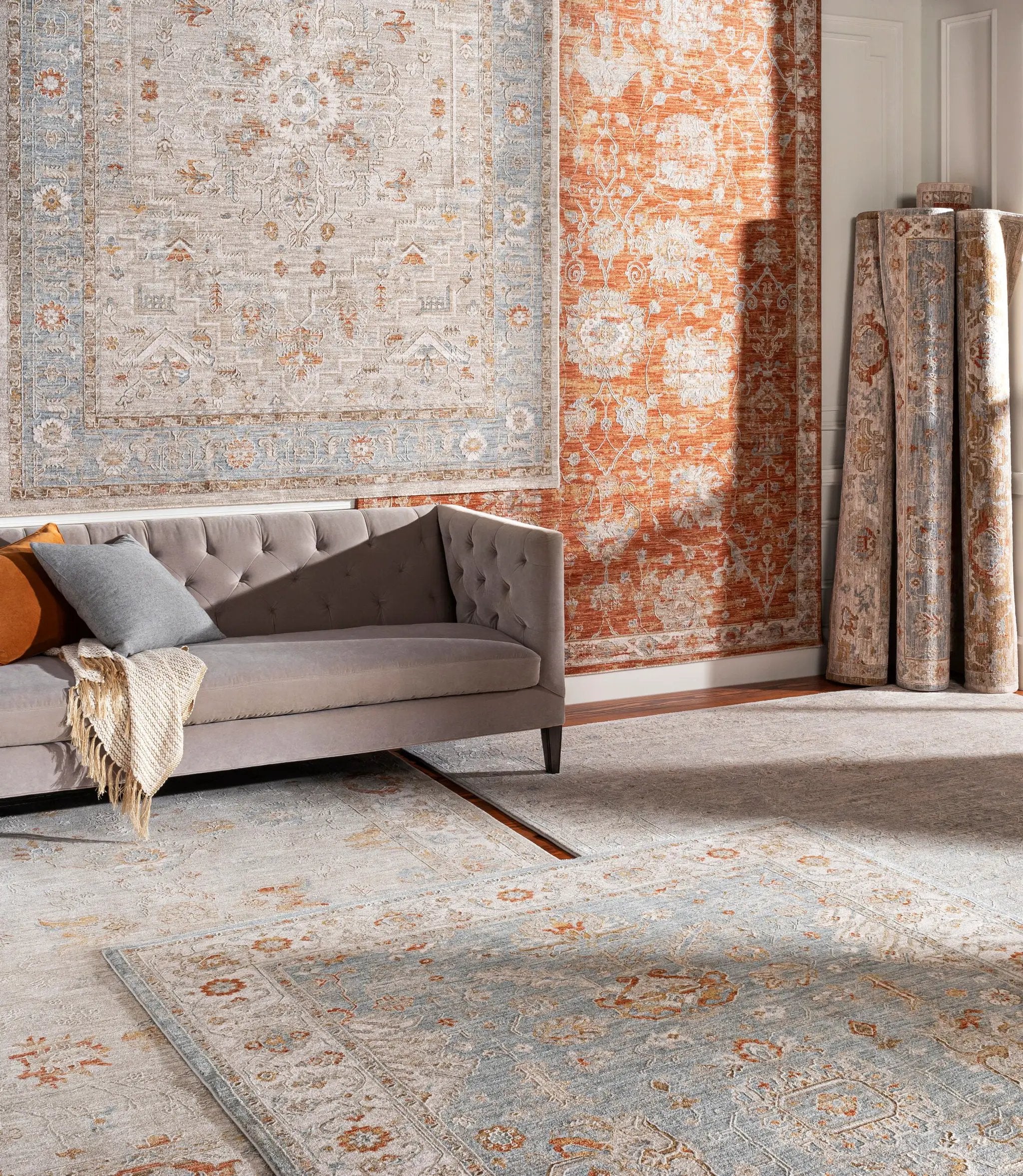 Avant Garde AVT-2322 Light-Blue Area Rug by LIVABLISS