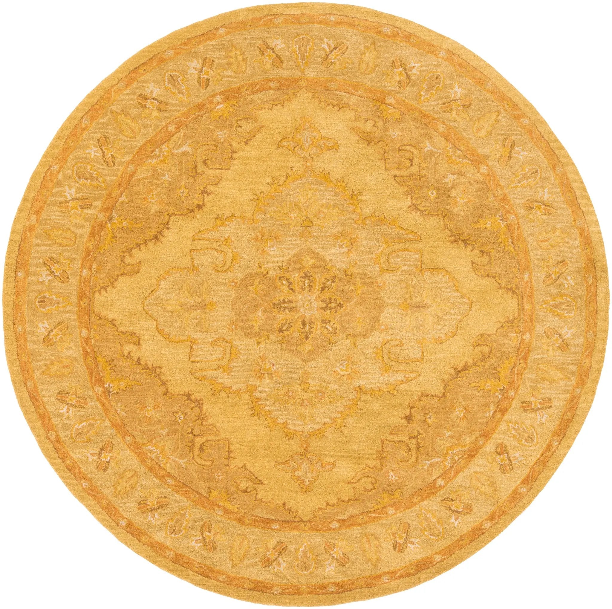 Middleton AWHR-2059 Yellow Area Rug by LIVABLISS