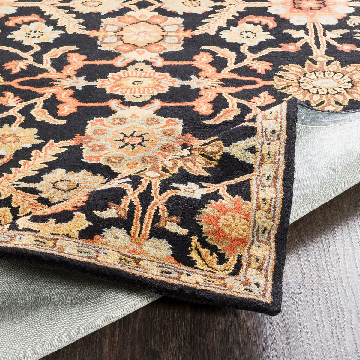 Middleton AWMD-2073 Black Area Rug by LIVABLISS