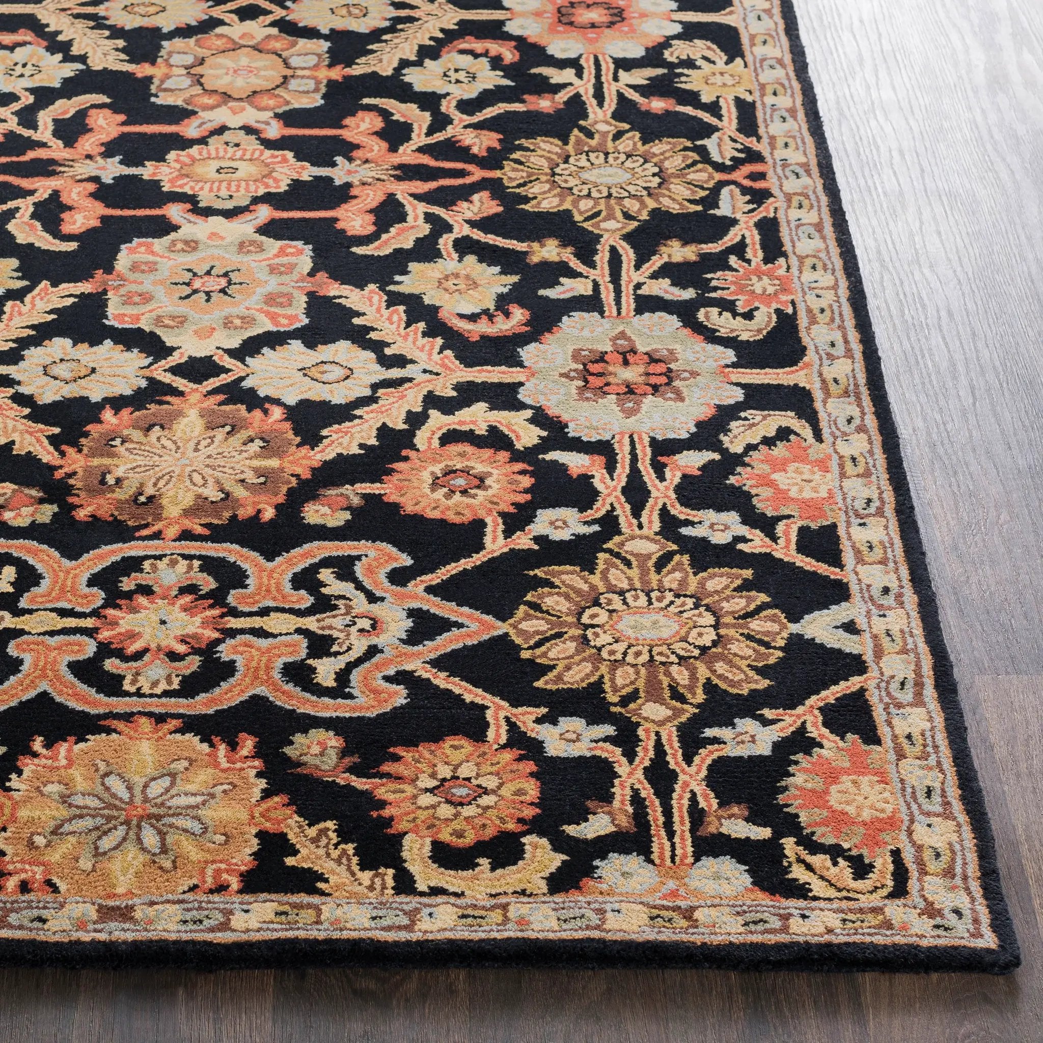 Middleton AWMD-2073 Black Area Rug by LIVABLISS