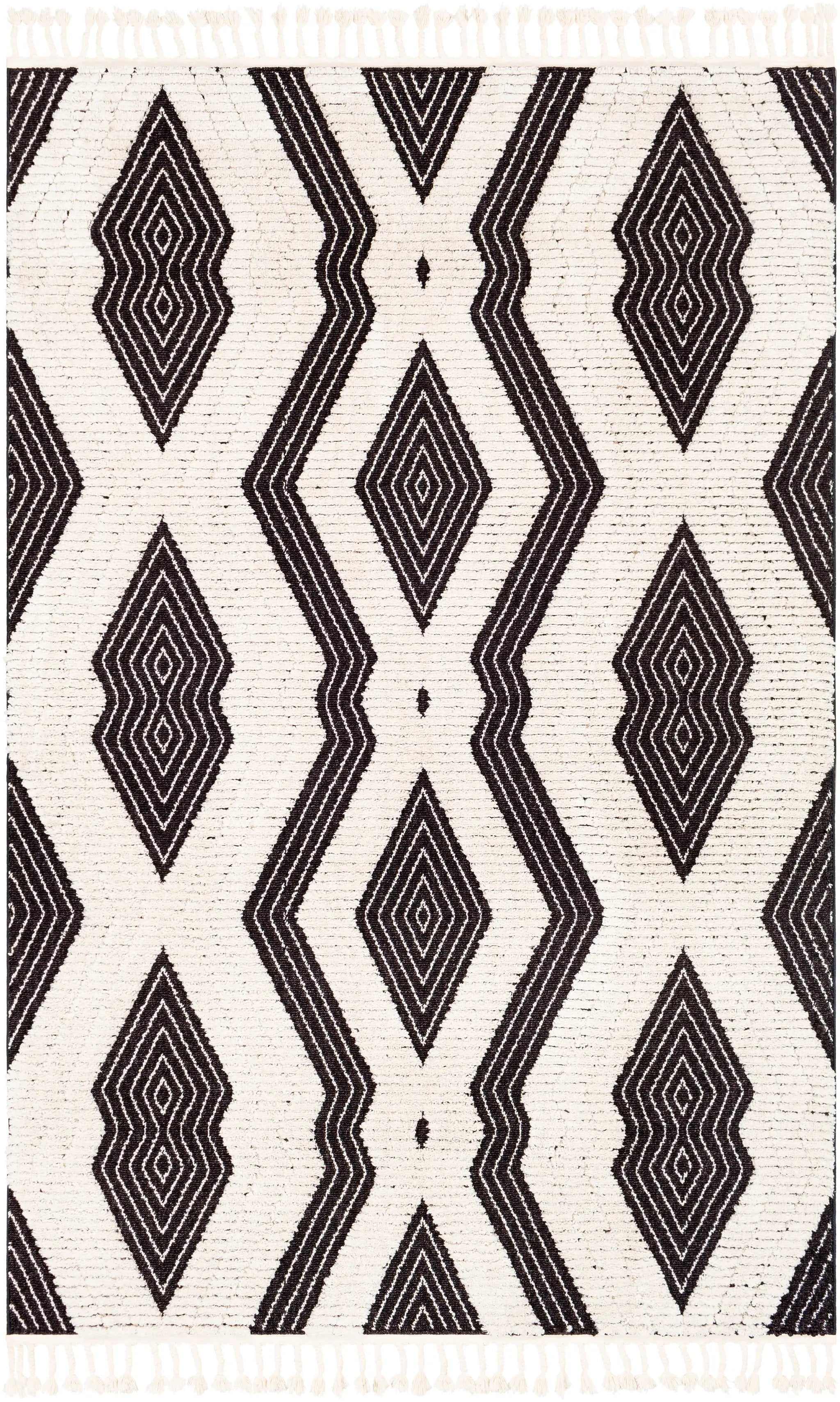 Azilal AZI-2300 Black Area Rug by LIVABLISS